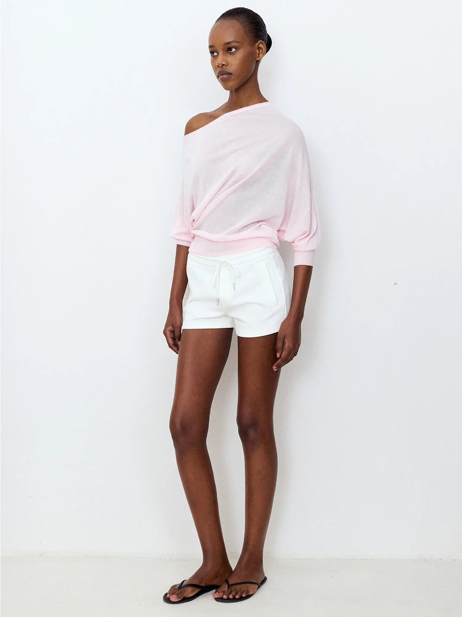 FIRST FLOOR Asymmetric Sheer Knit Top | Canton Collective