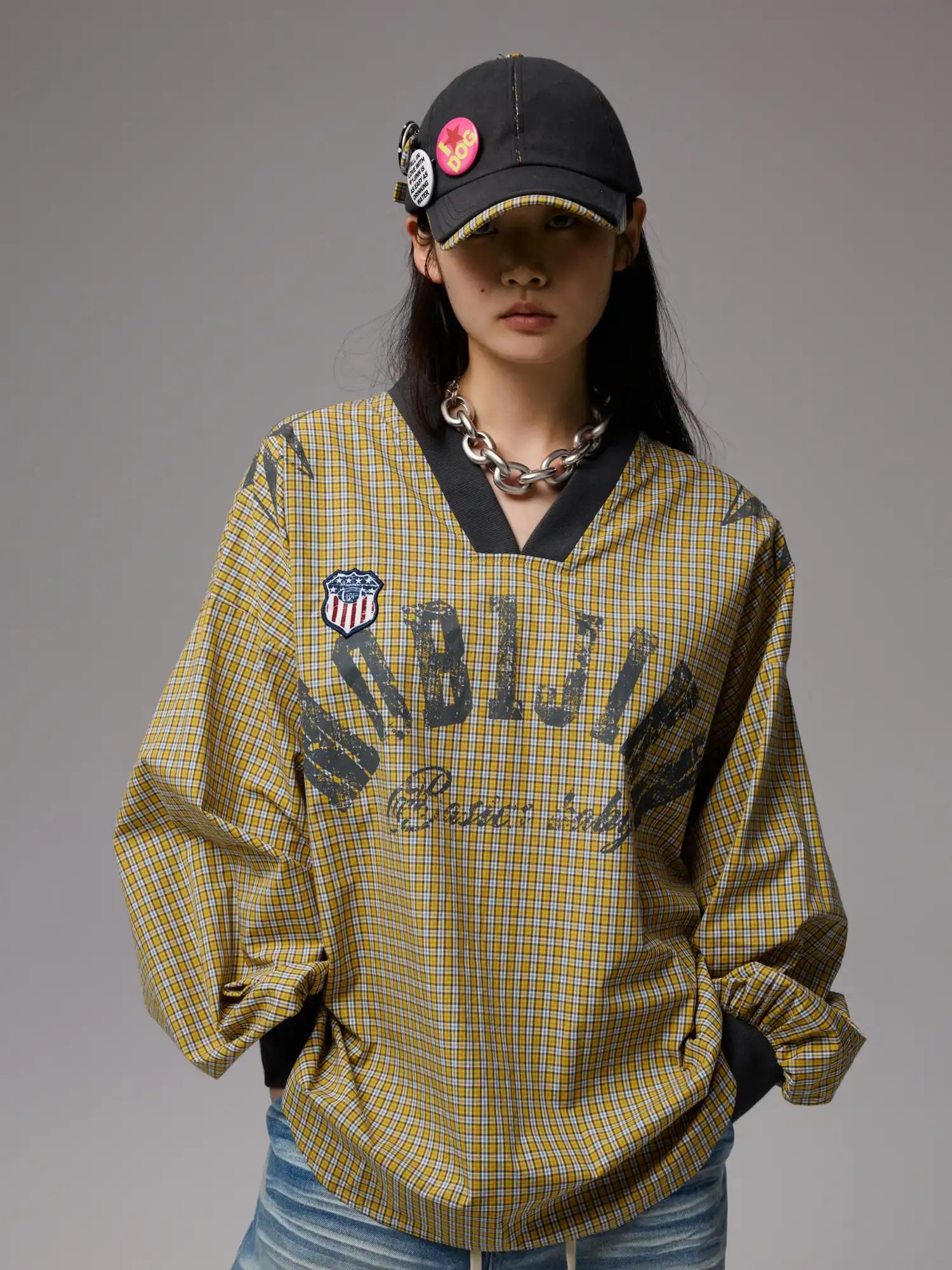 1Jinn Studio Badge Detail Baseball Cap | Canton Collective