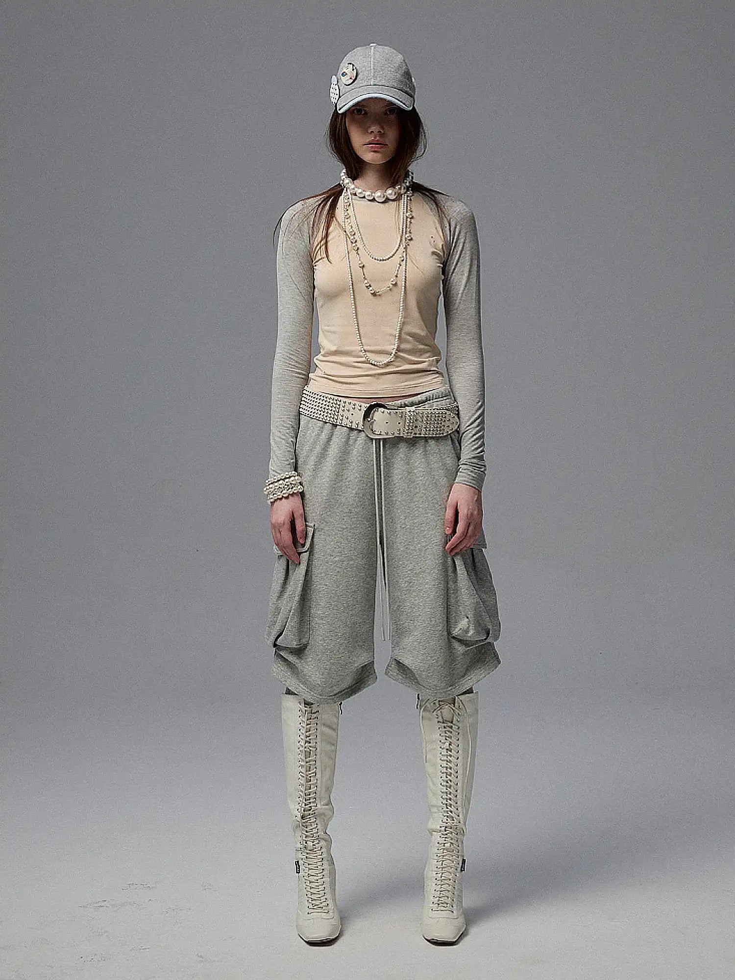 1Jinn Studio Baggy Cargo Cropped Pants | Canton Collective
