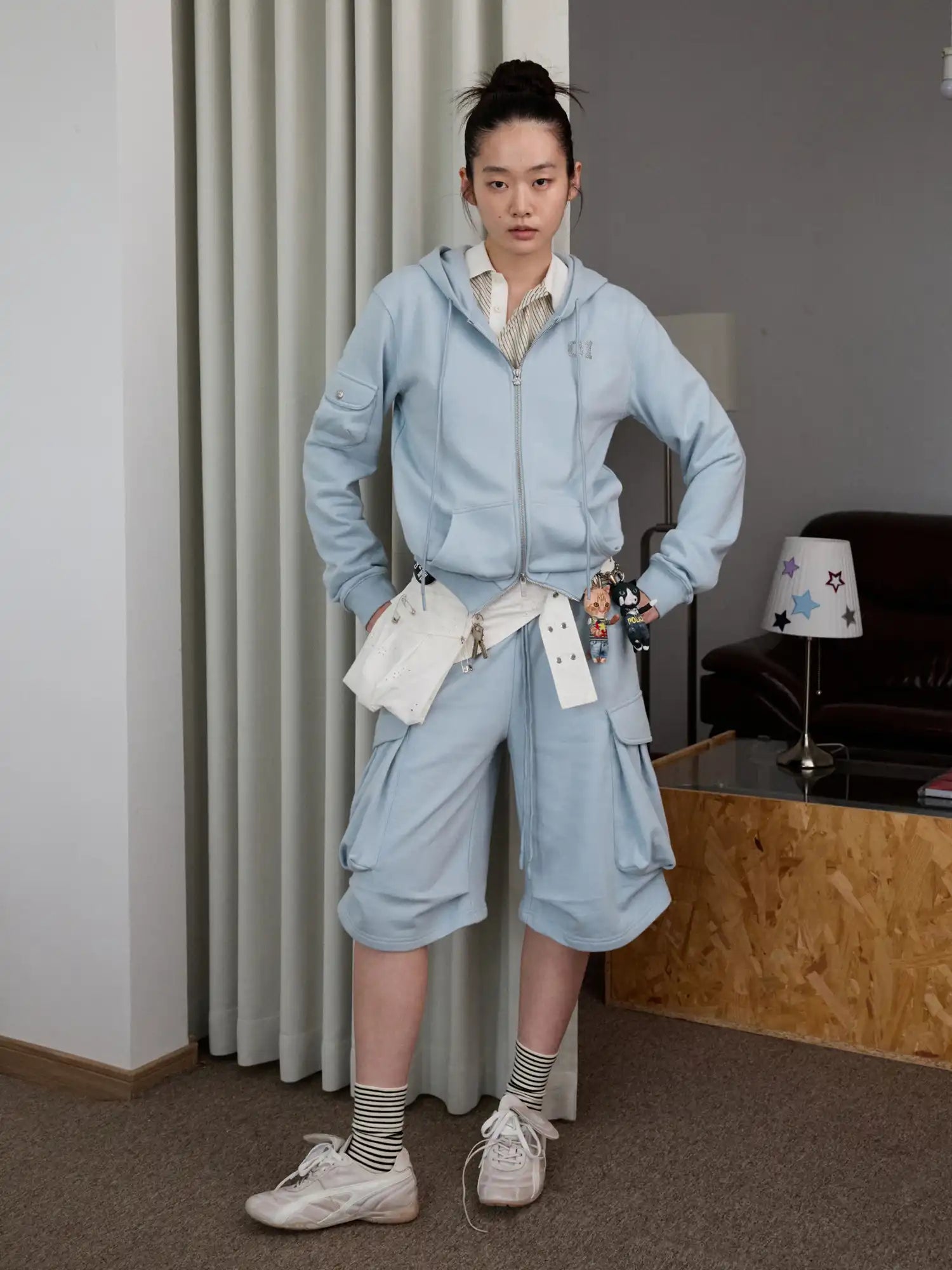 1Jinn Studio Baggy Cargo Cropped Pants | Canton Collective