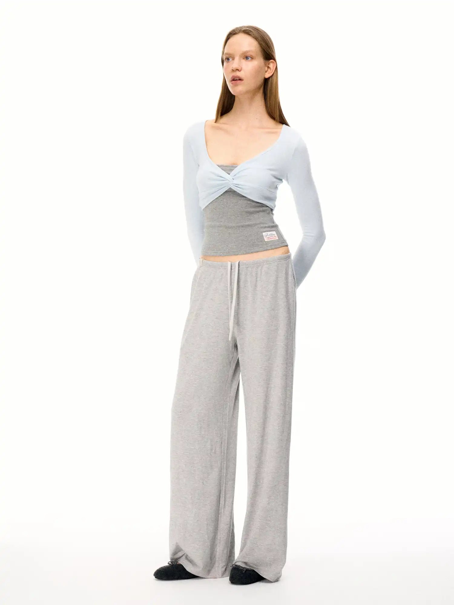 FirstFloor Ballet-Style Twist Long Sleeves Top | Canton Collective