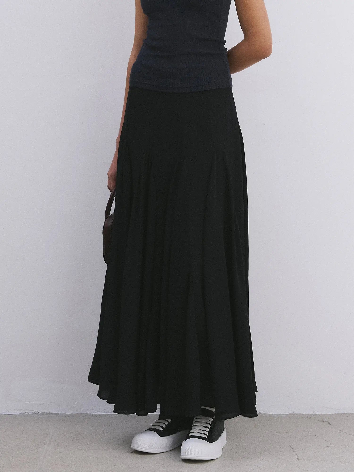 First Floor Balletcore Plaid Sheer Midi Skirt | Canton Collective