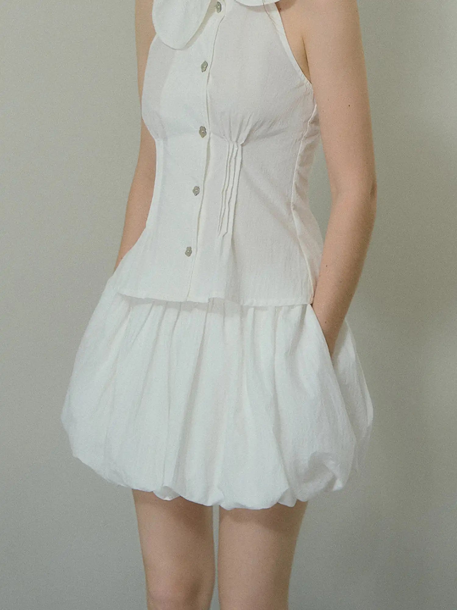 Deleteex Balletcore White Mini Bubble Skirt | Canton Collective