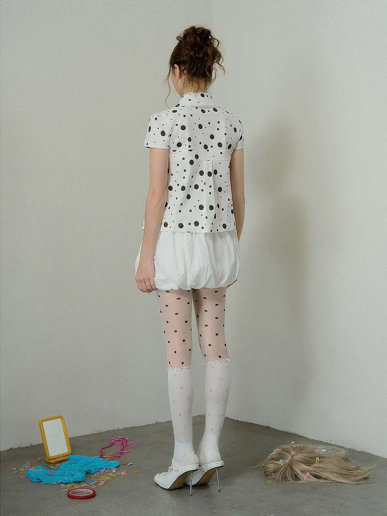 Deleteex Balletcore White Mini Bubble Skirt | Canton Collective