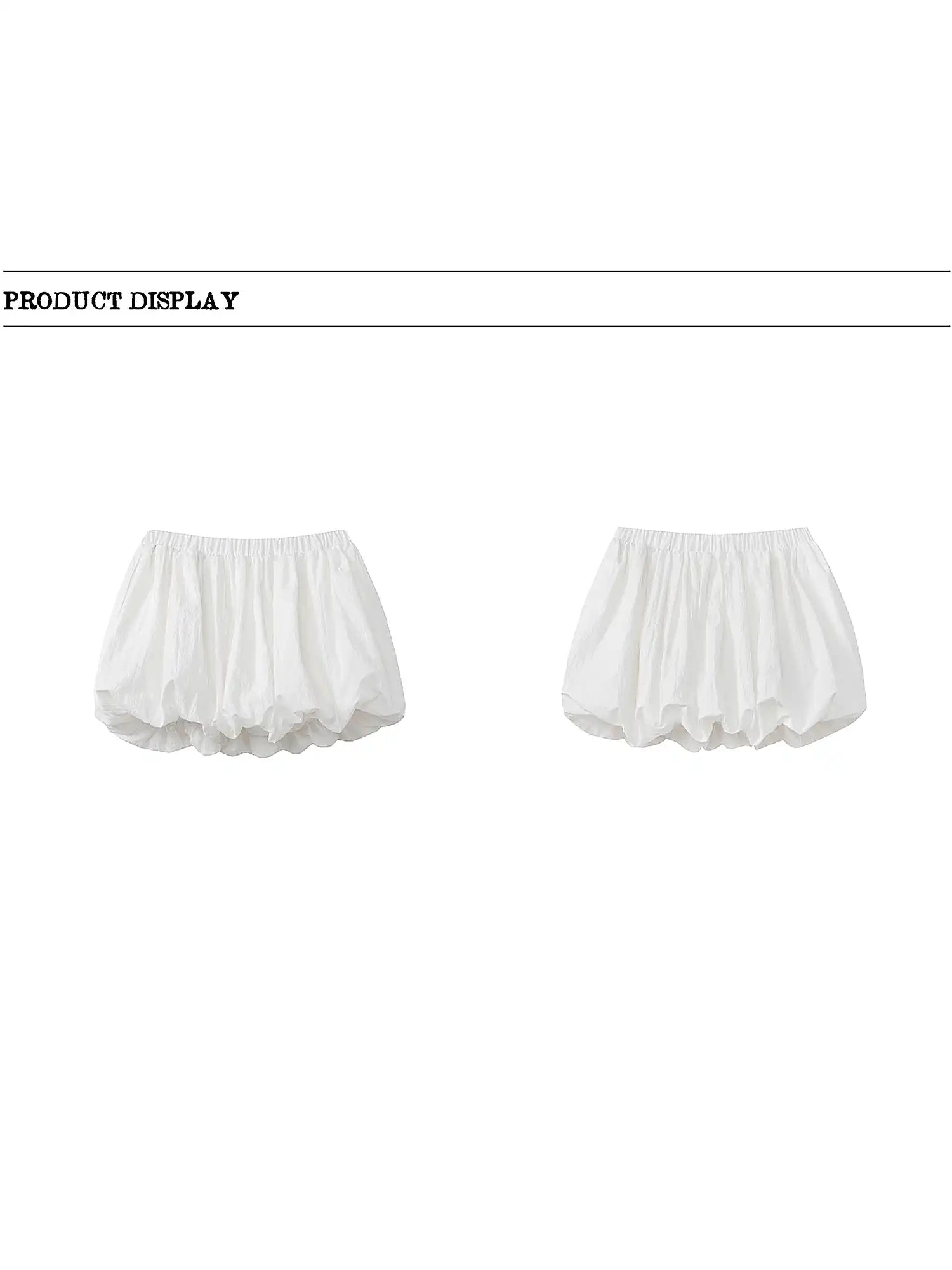 Deleteex Balletcore White Mini Bubble Skirt | Canton Collective