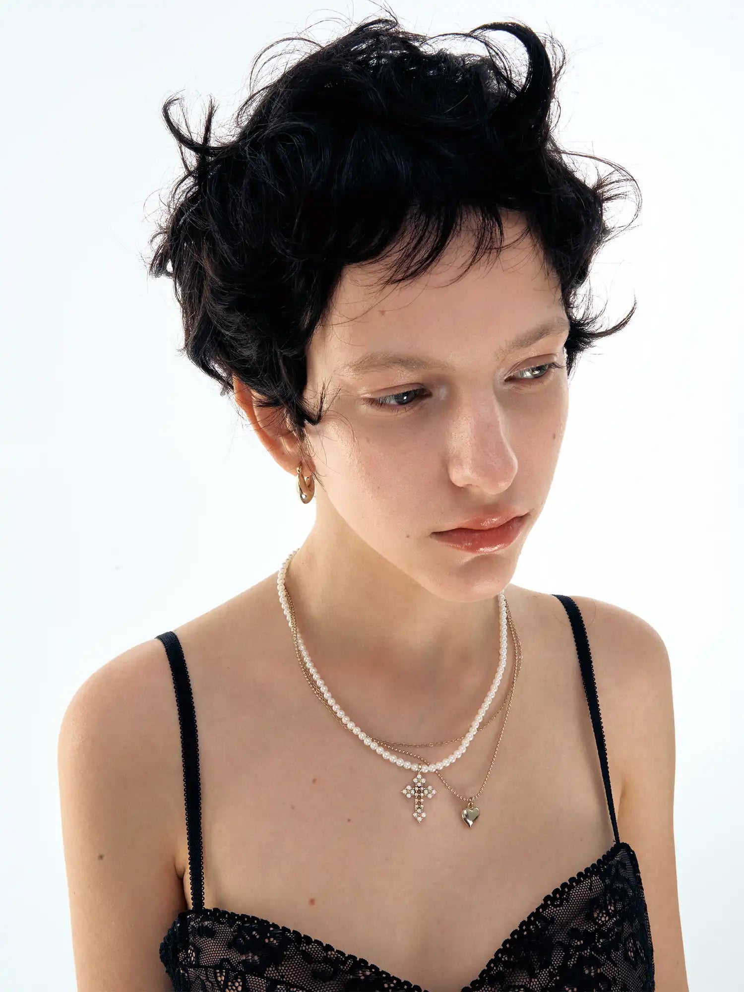 1Jinn M2M Baroque Heart Pearl Chain | Canton Collective