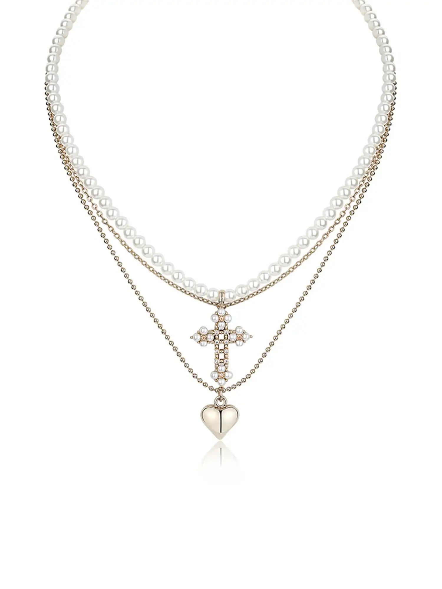 1Jinn M2M Baroque Heart Pearl Chain | Canton Collective