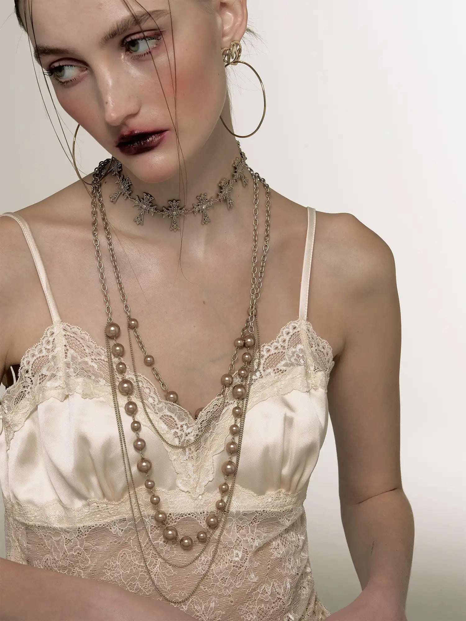 1Jinn M2M Baroque Rose Gold Pearl Necklace | Canton Collective