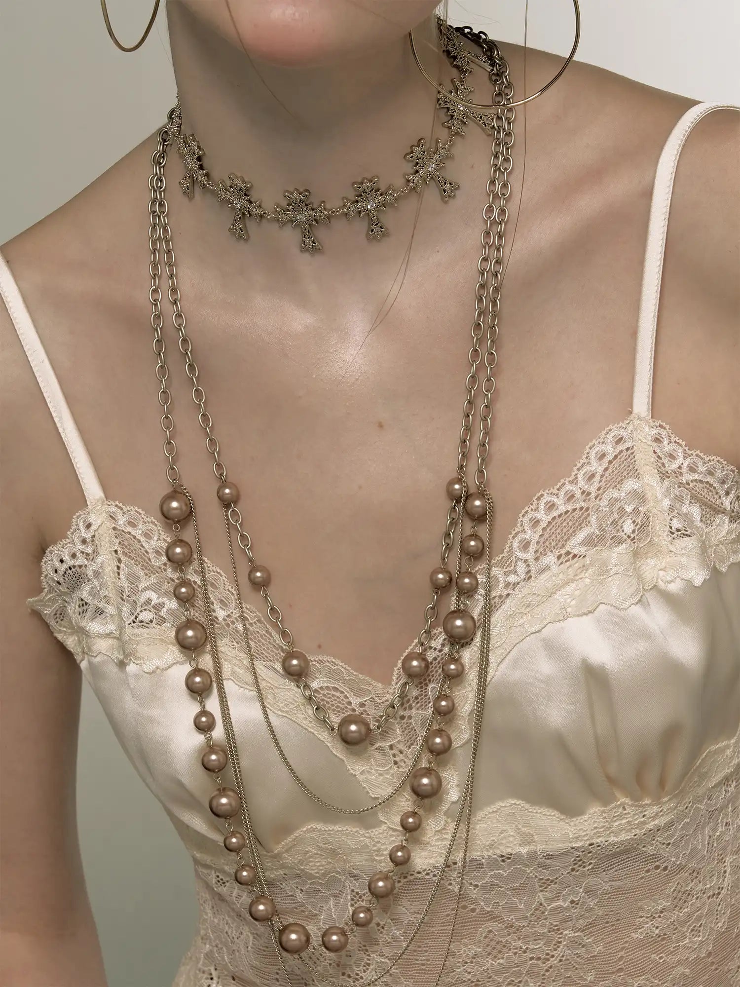 1Jinn M2M Baroque Rose Gold Pearl Necklace | Canton Collective