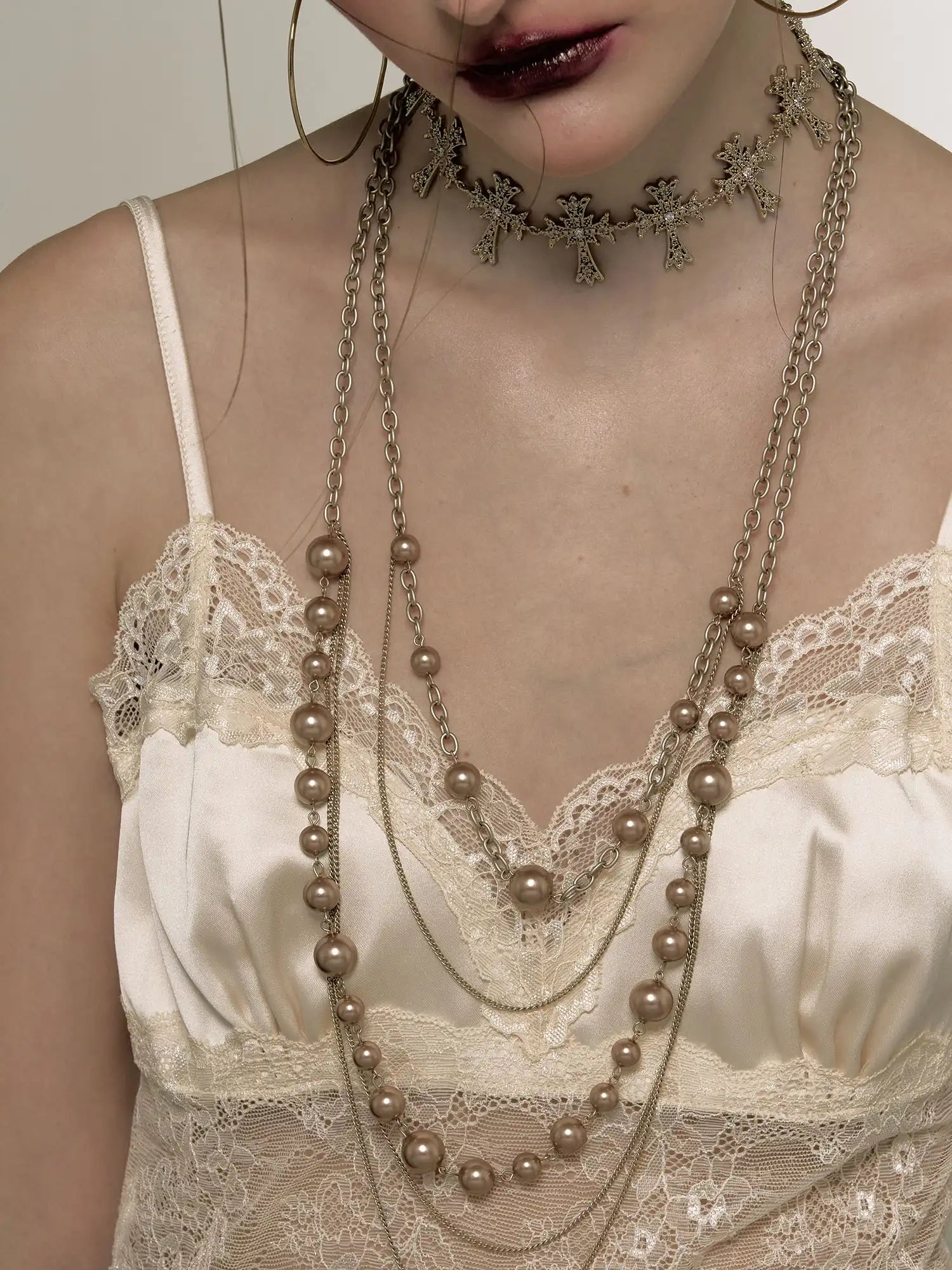 1Jinn M2M Baroque Rose Gold Pearl Necklace | Canton Collective