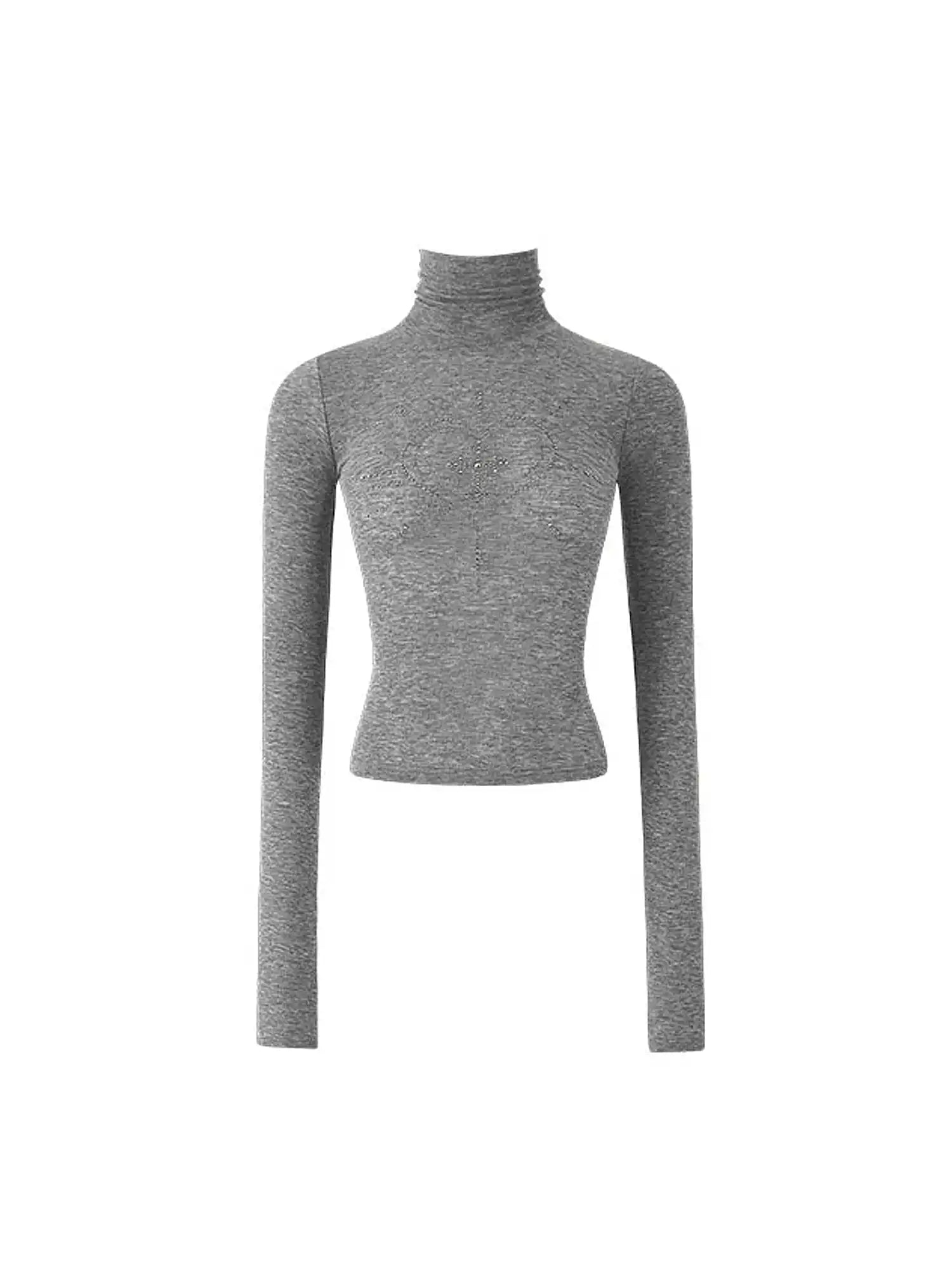 1Jinn Studio Basic High-Neck Rhinestone Top | Canton Collective