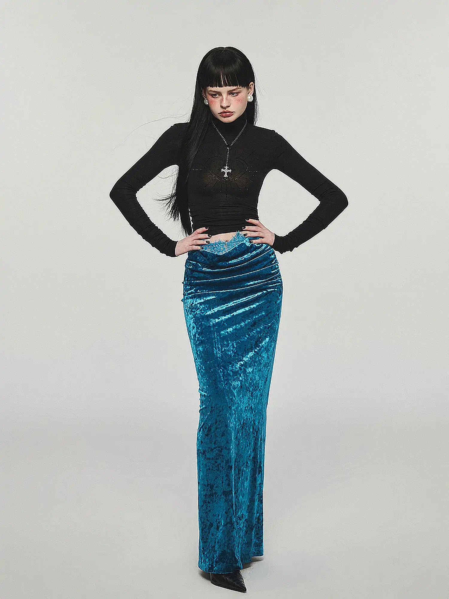 1Jinn Studio Basic High-Neck Rhinestone Top | Canton Collective