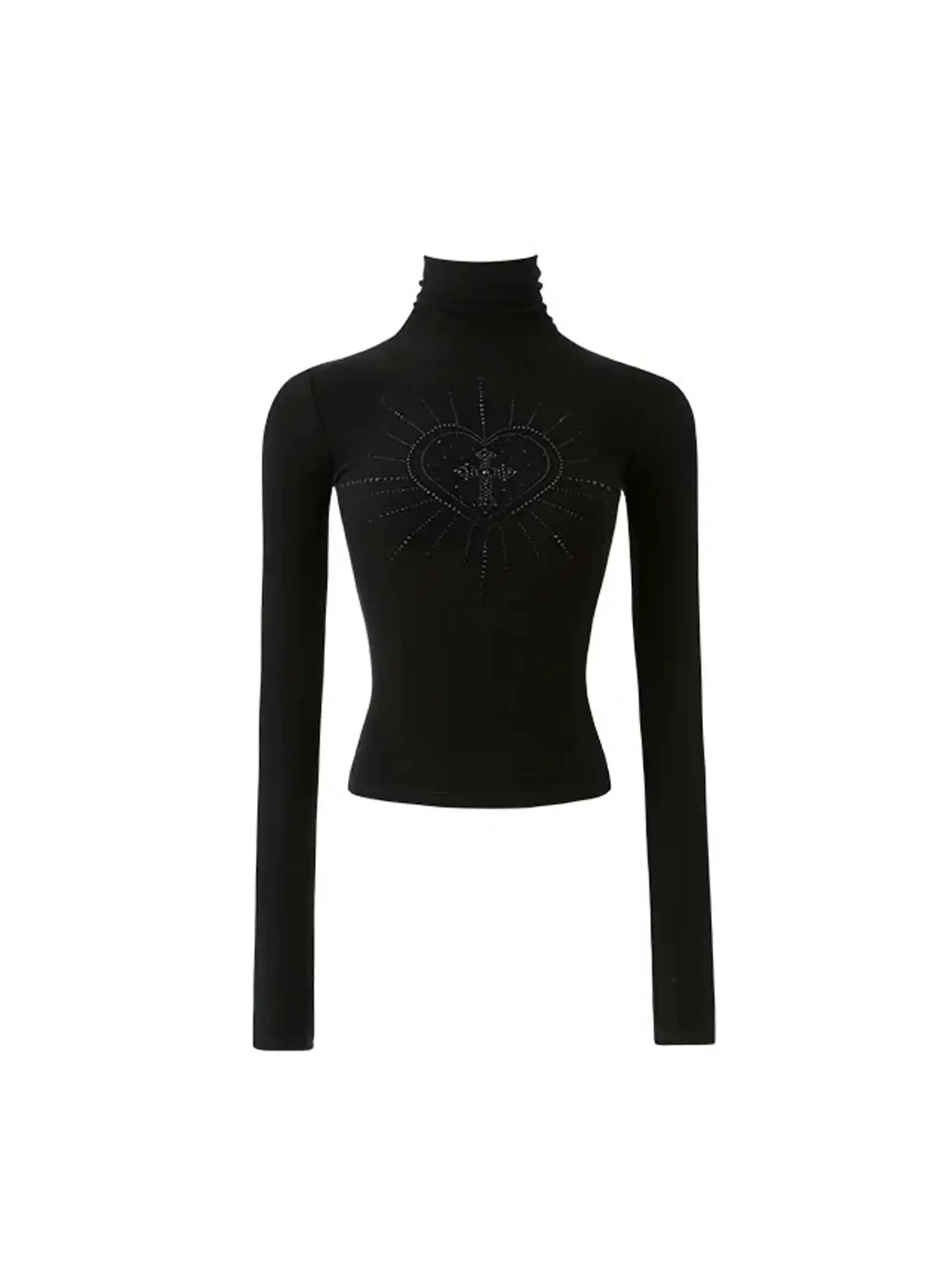 1Jinn Studio Basic High-Neck Rhinestone Top | Canton Collective