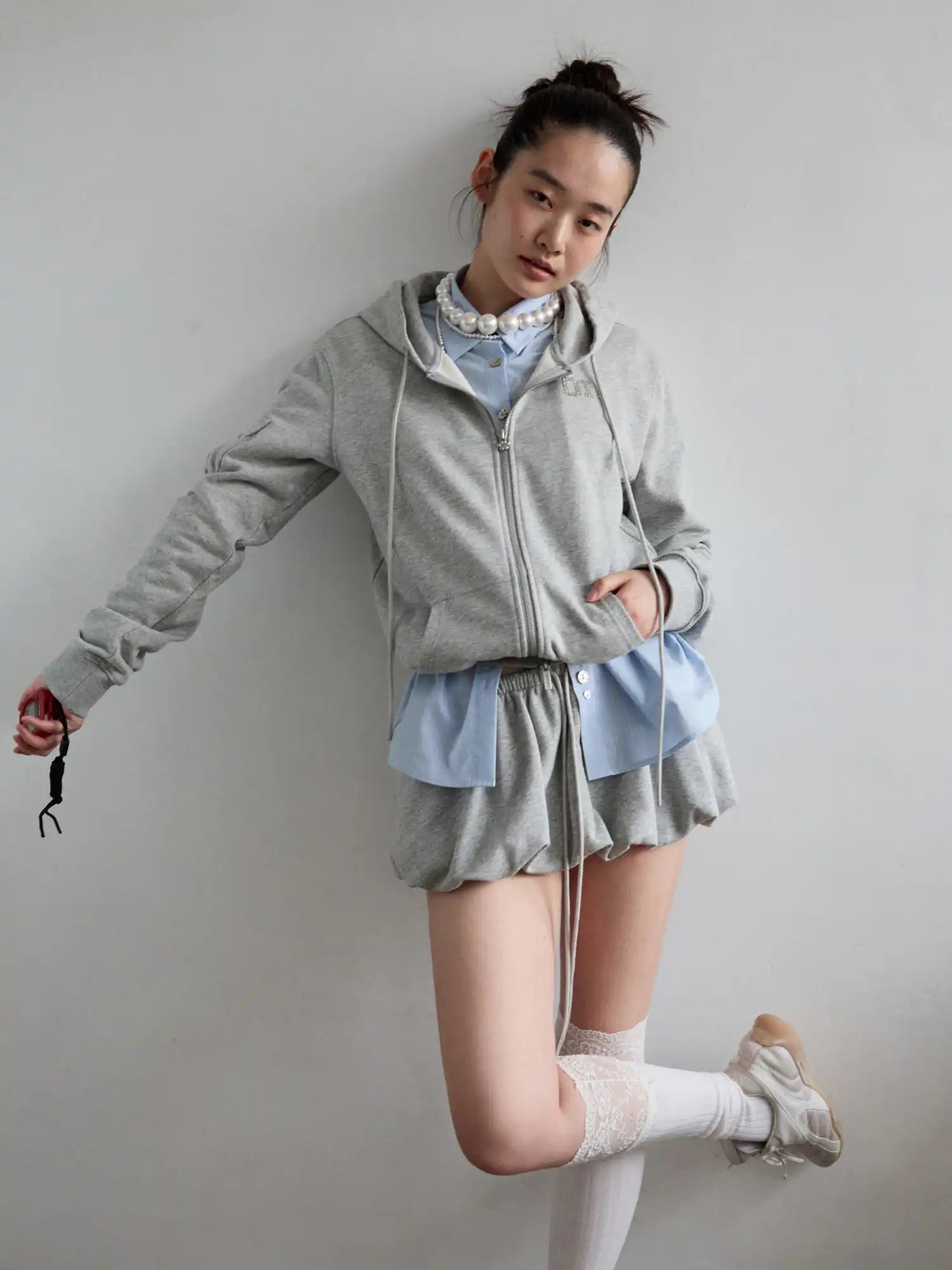 1Jinn Studio Basic Pleated Hoodie | Canton Collective