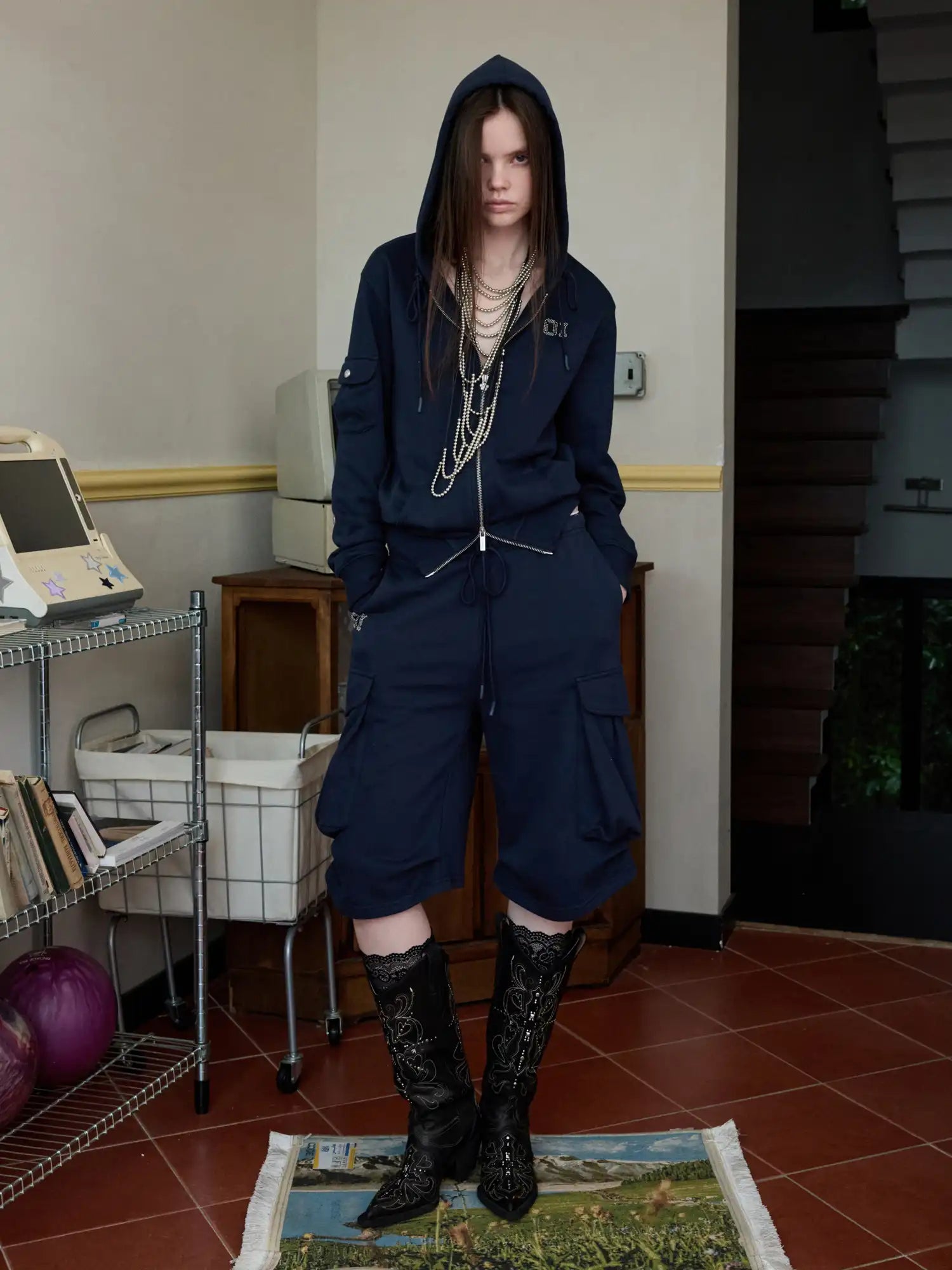 1Jinn Studio Basic Pleated Hoodie | Canton Collective