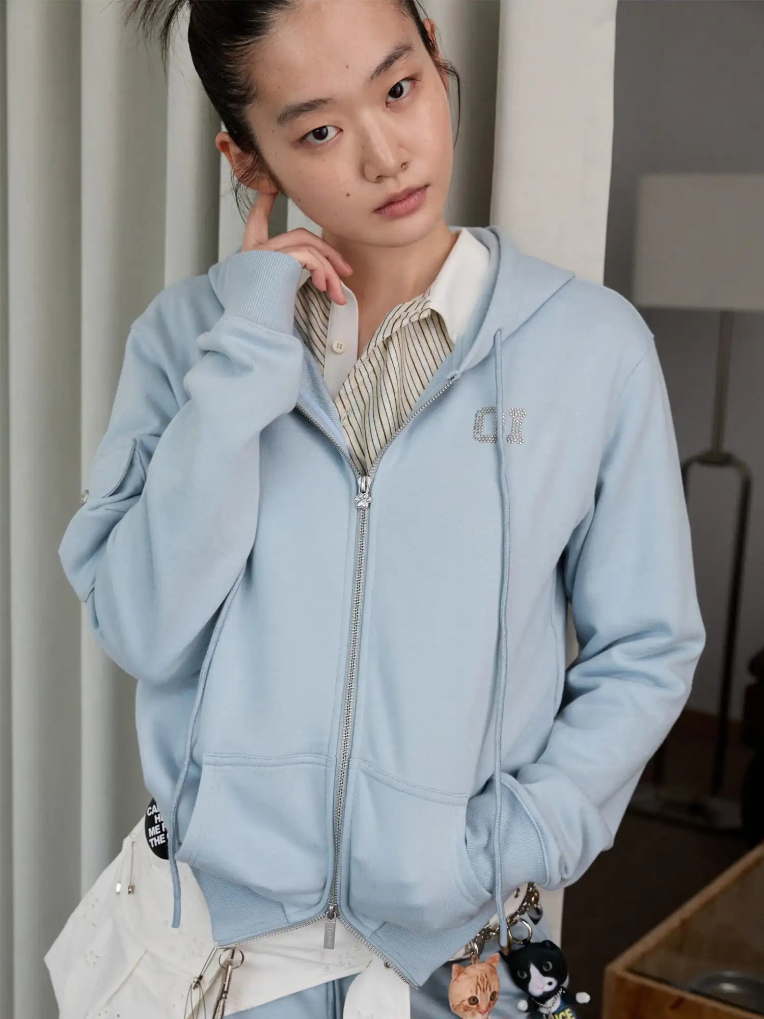 1Jinn Studio Basic Pleated Hoodie | Canton Collective