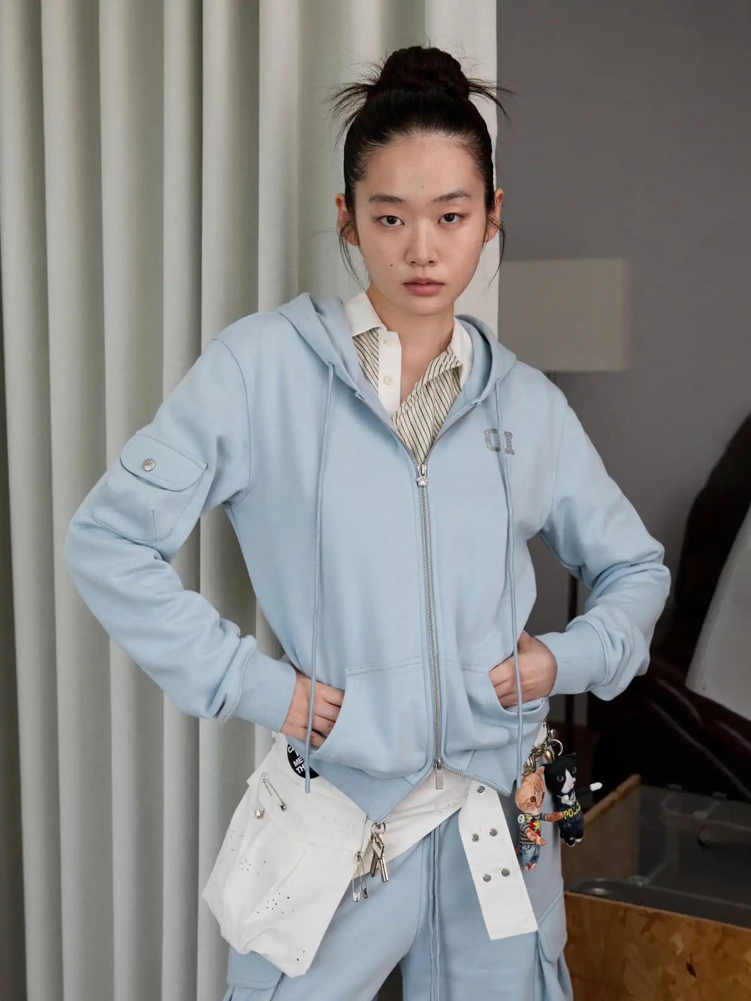 1Jinn Studio Basic Pleated Hoodie | Canton Collective