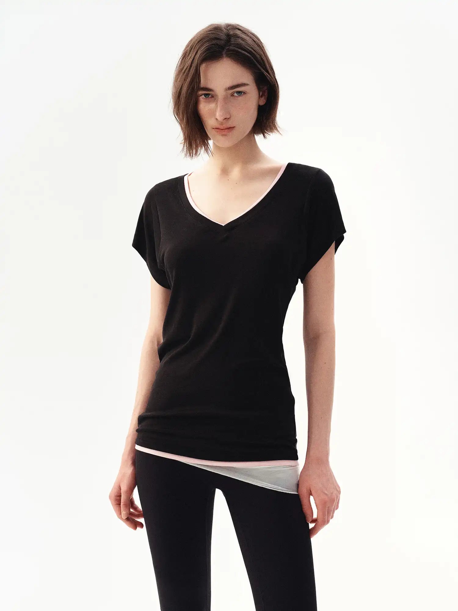 Ayo Basic Short Sleeve Contrast T-shirt | Canton Collective