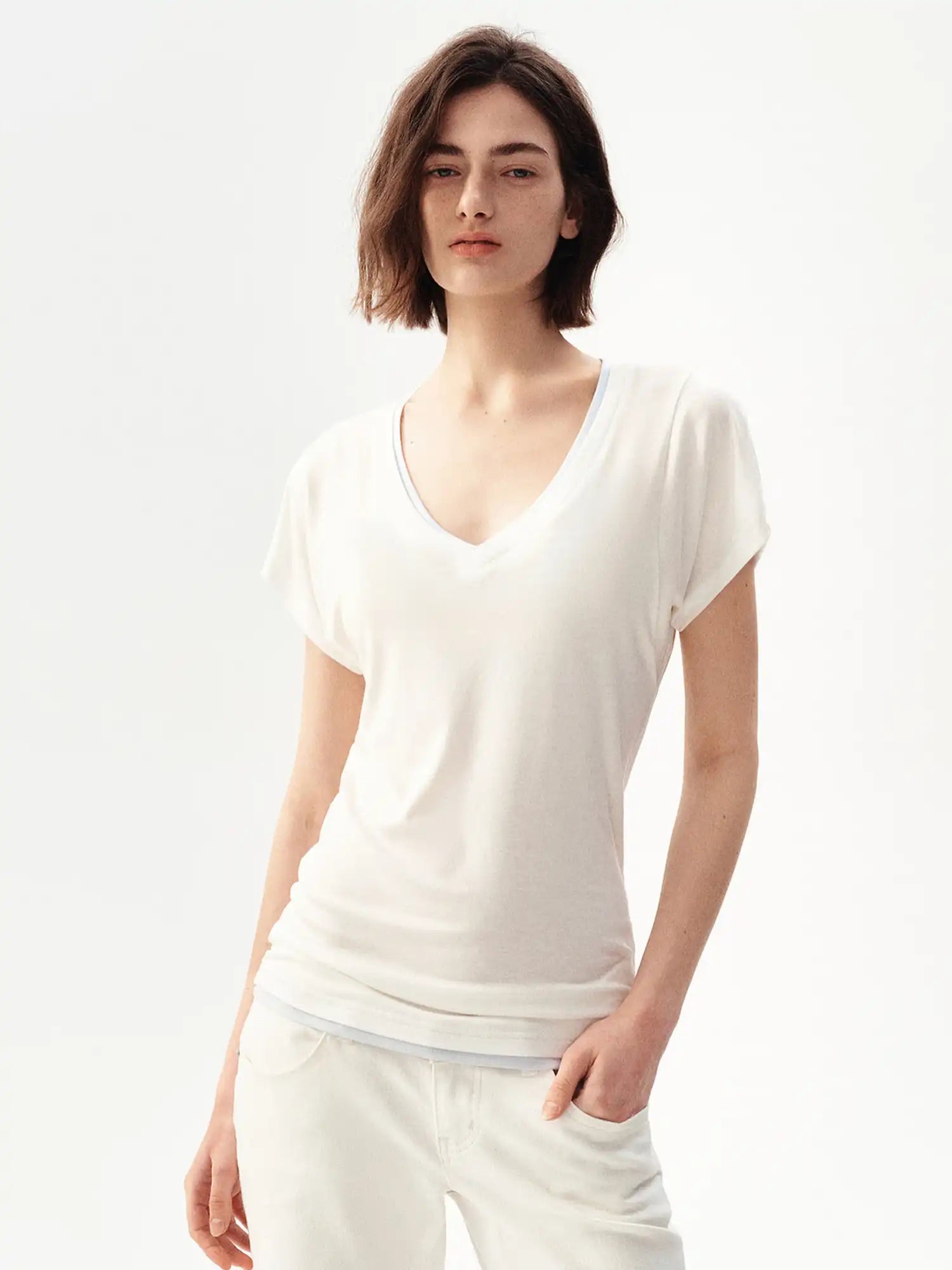 Ayo Basic Short Sleeve Contrast T-shirt | Canton Collective