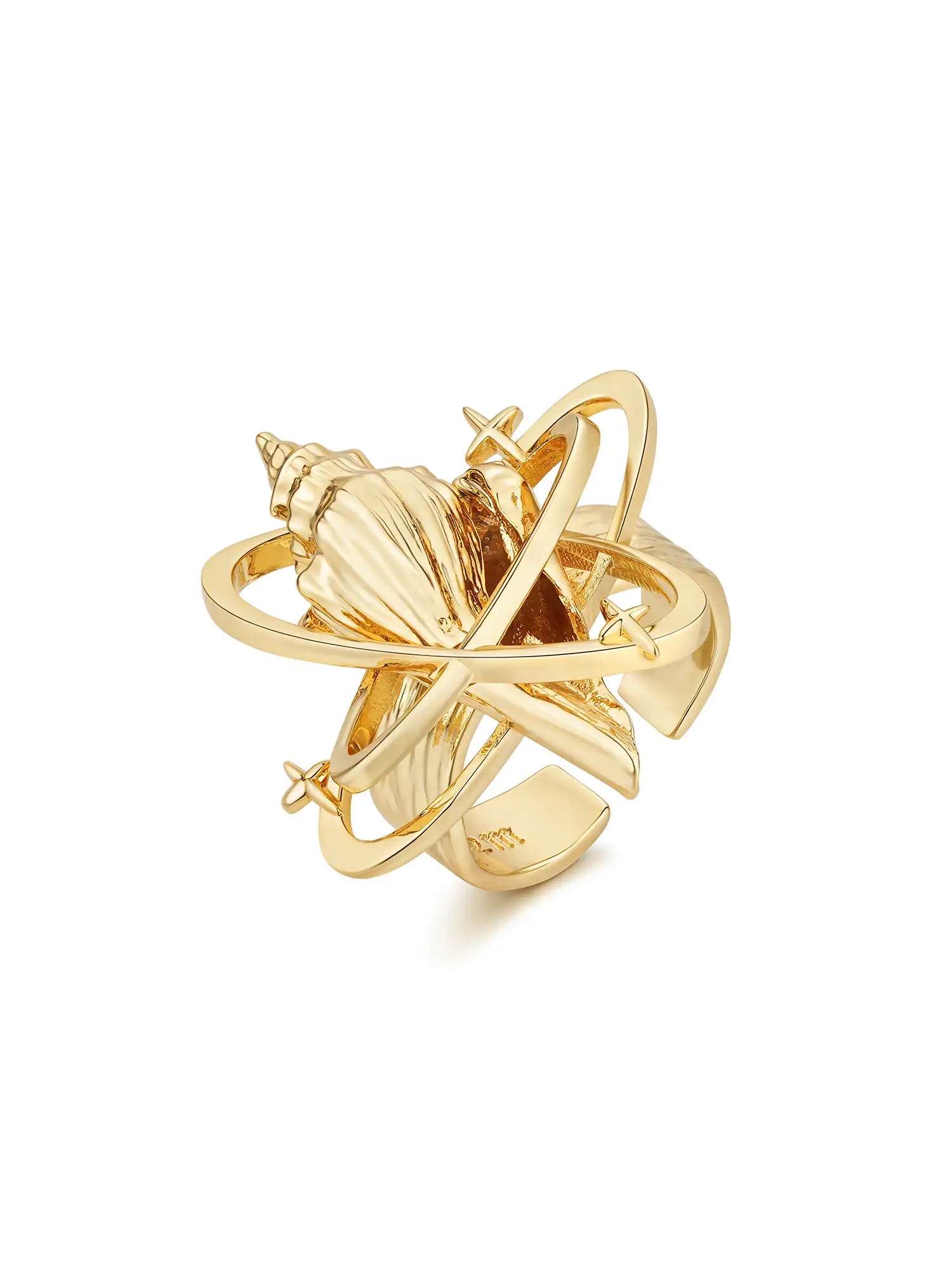 1Jinn M2M Beach Shell Star Open Ring | Canton Collective