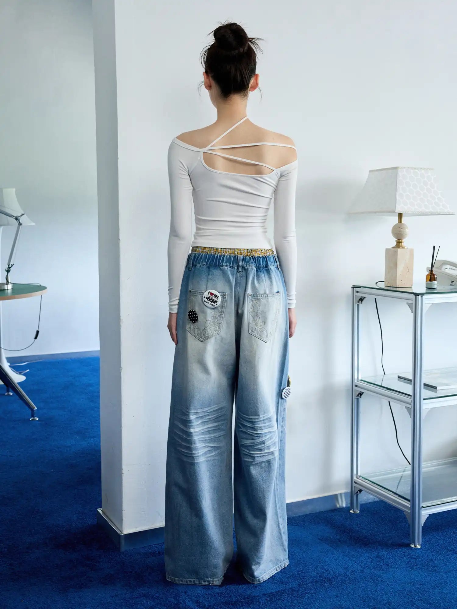 1Jinn Studio Beaded Tie Front Top | Canton Collective