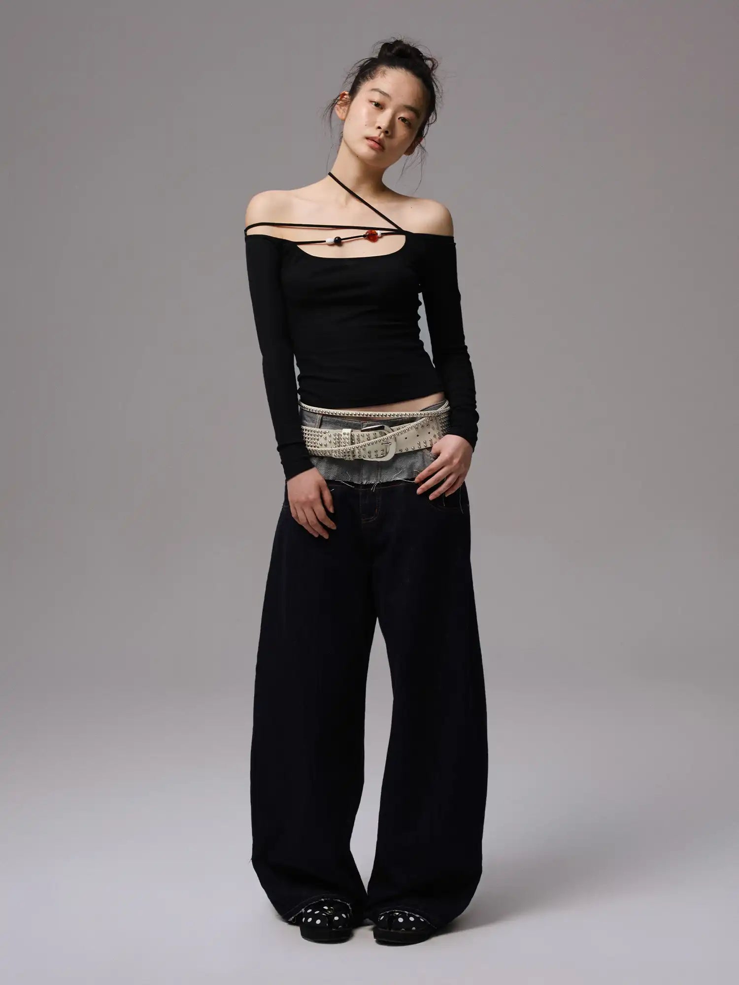 1Jinn Studio Beaded Tie Front Top | Canton Collective