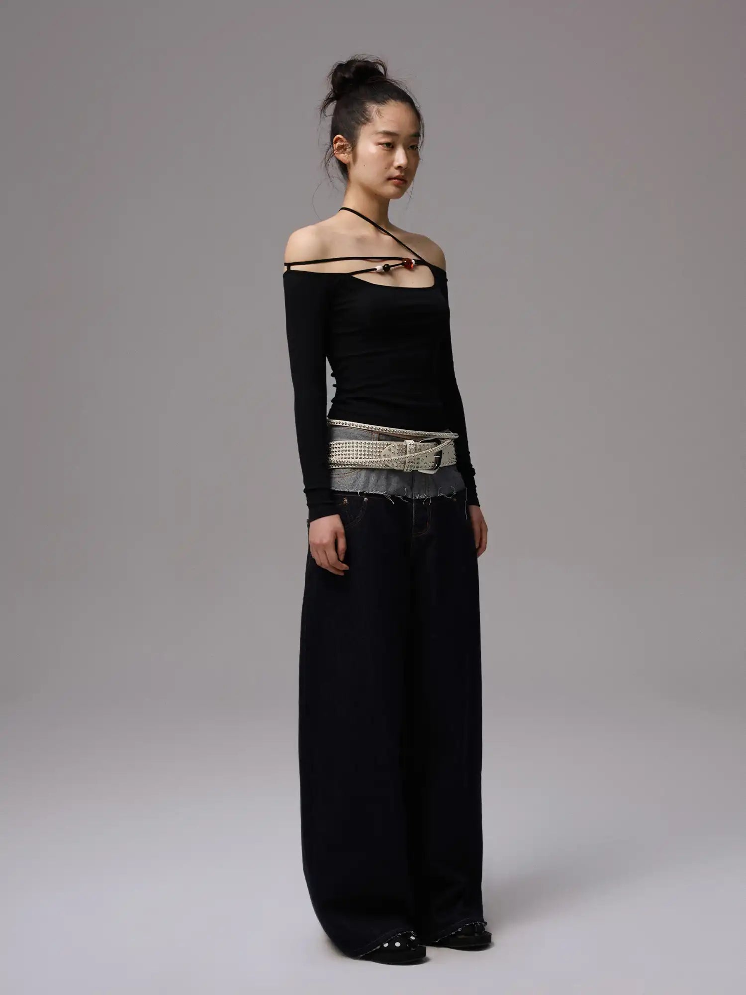1Jinn Studio Beaded Tie Front Top | Canton Collective