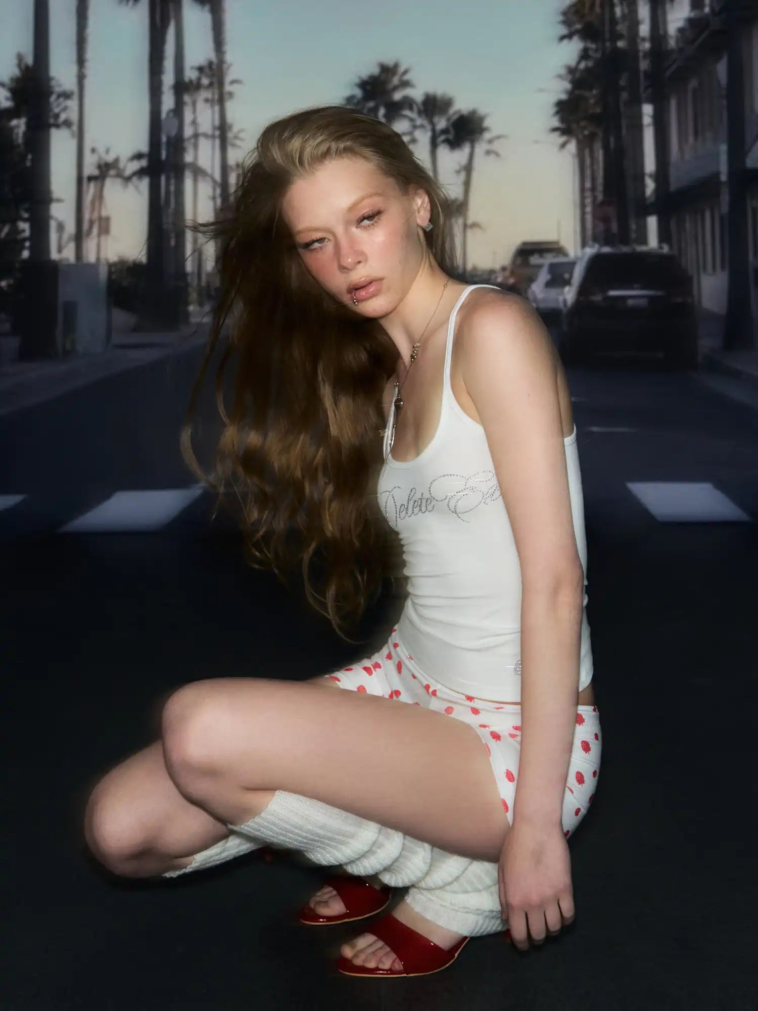 Deleteex Berry Print Low Rise Micro Shorts | Canton Collective