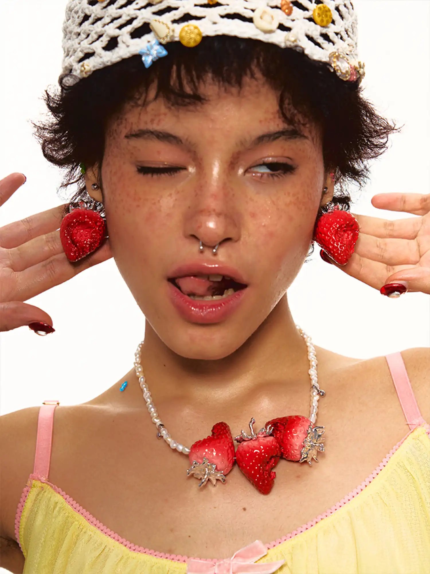 1Jinn M2M Bitten Strawberry Earring | Canton Collective