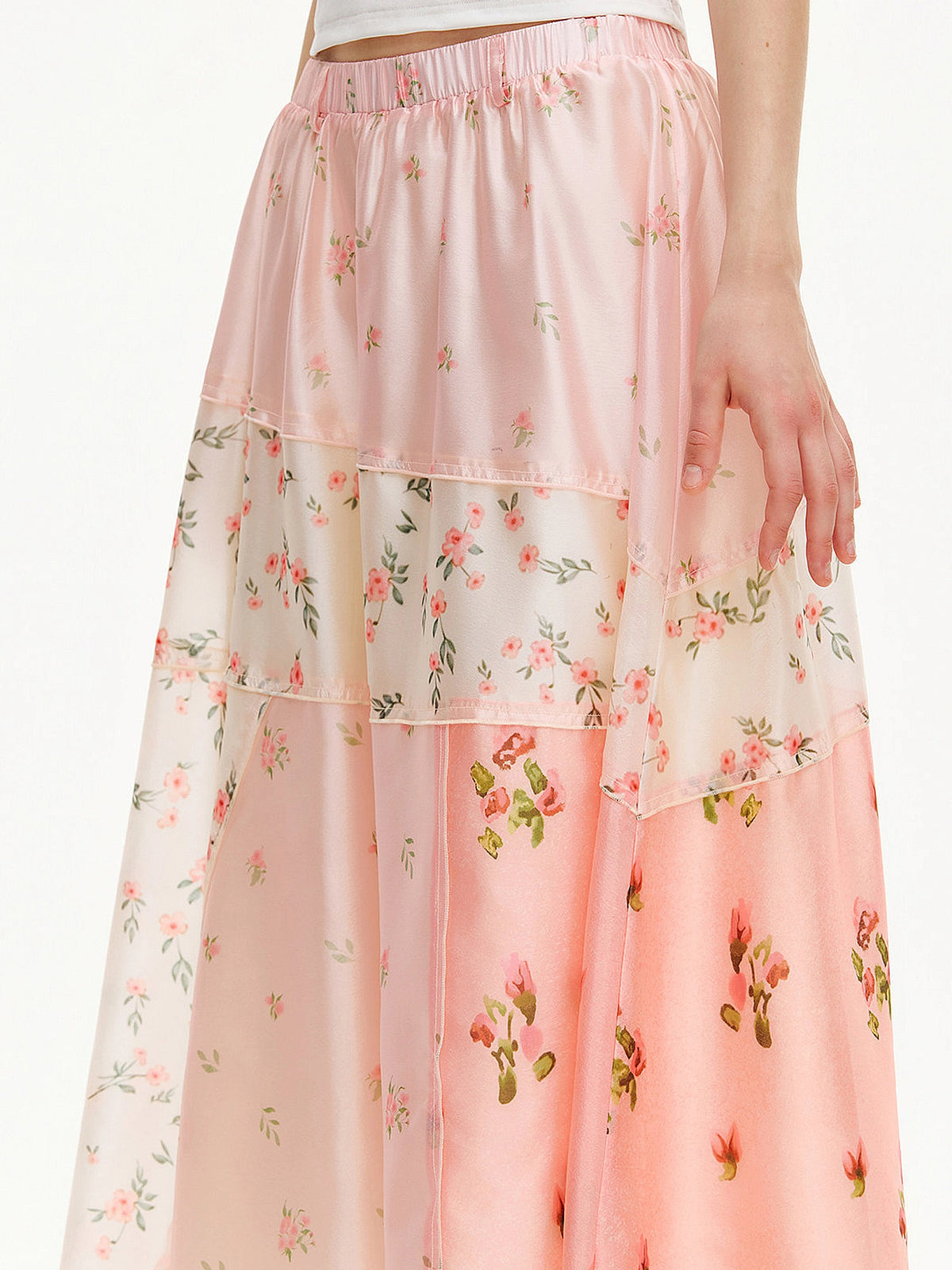 Outtheblue Patchwork Ditsy Floral Midi Skirt | Canton Collective