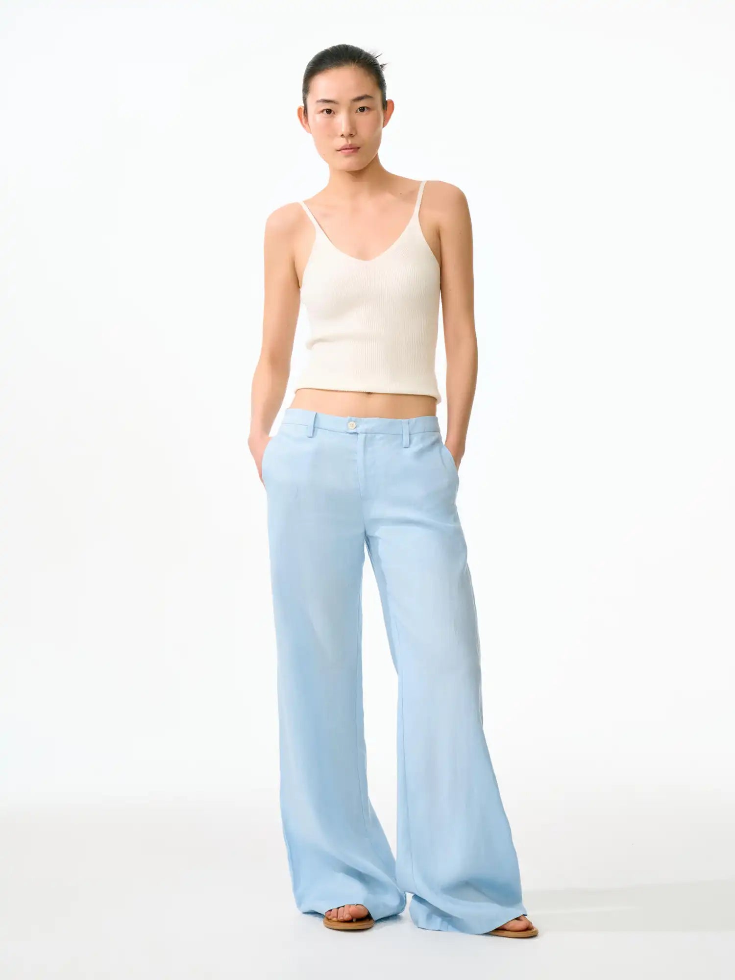 FirstFloor Breezy Summer Vacation Wide Leg Linen Pants | Canton Collective