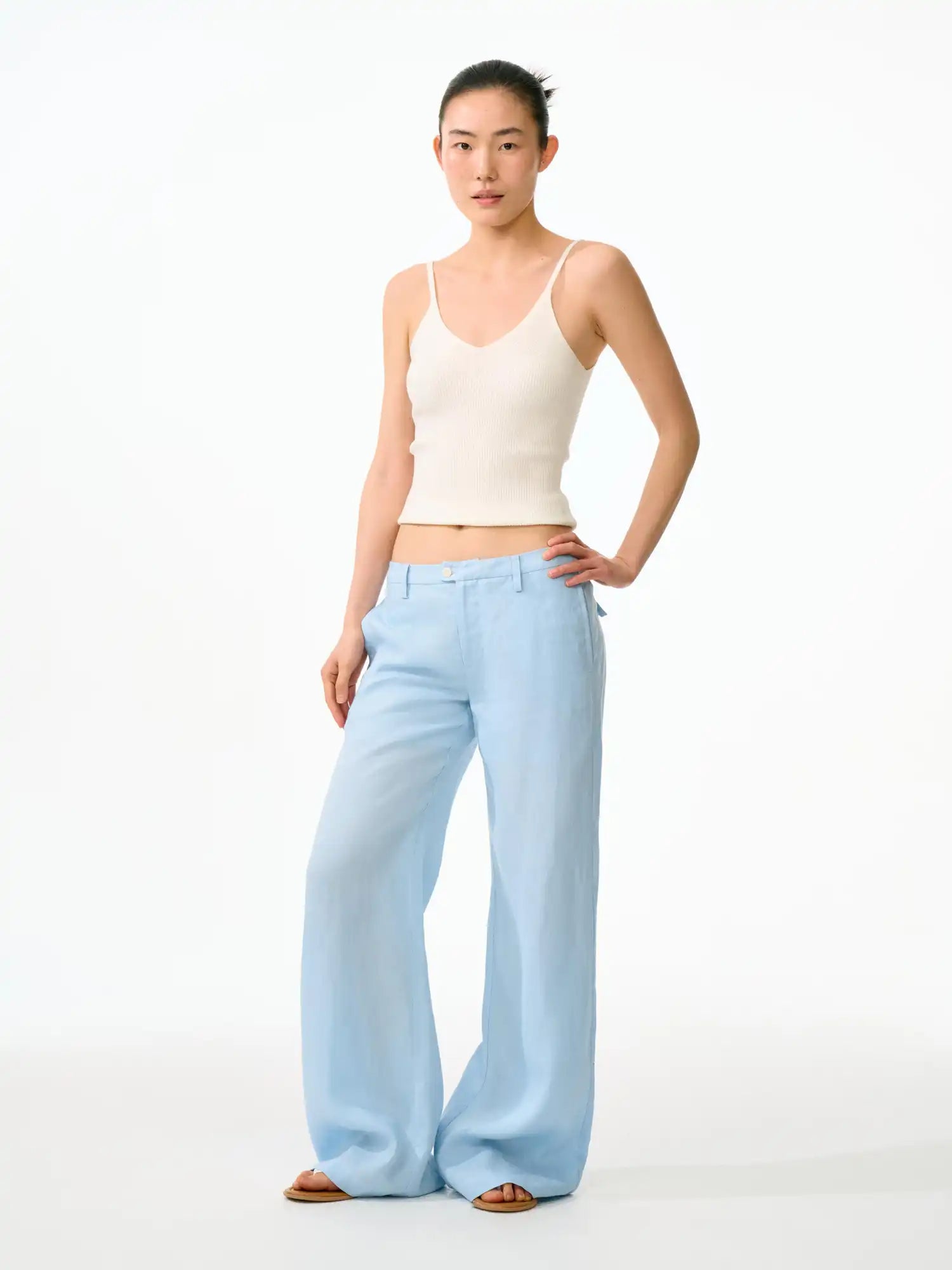 FirstFloor Breezy Summer Vacation Wide Leg Linen Pants | Canton Collective