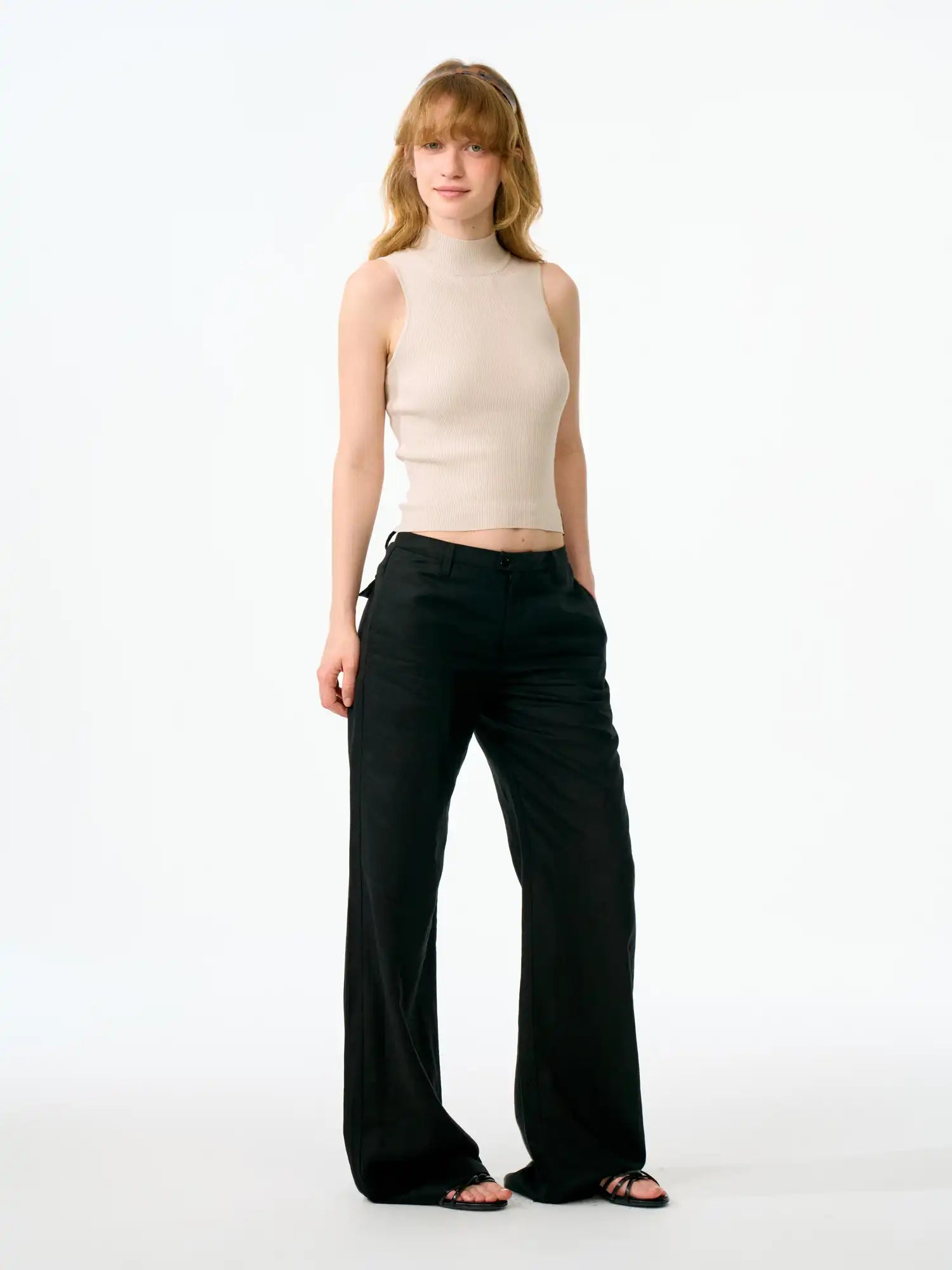 FirstFloor Breezy Summer Vacation Wide Leg Linen Pants | Canton Collective
