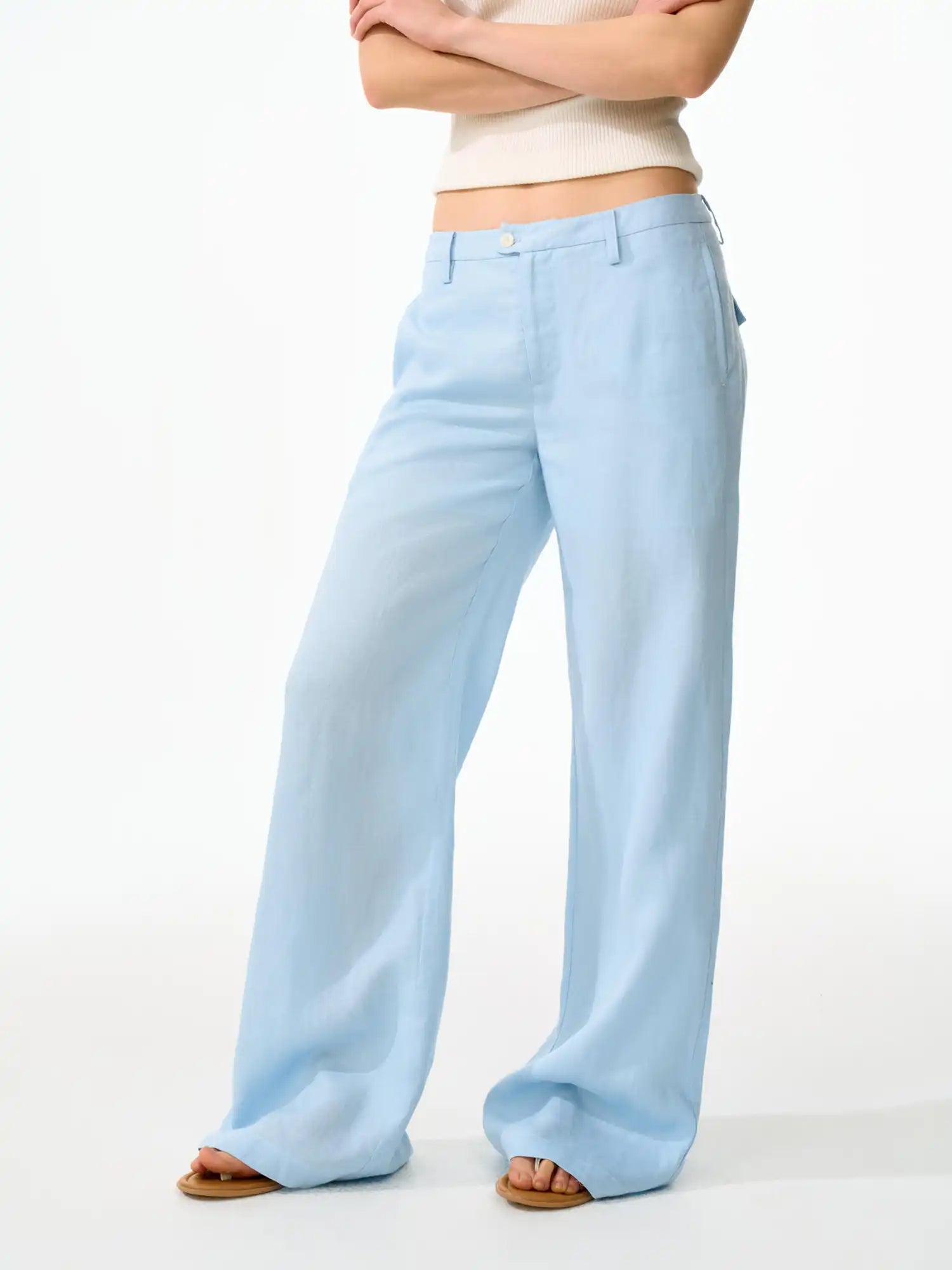 FirstFloor Breezy Summer Vacation Wide Leg Linen Pants | Canton Collective