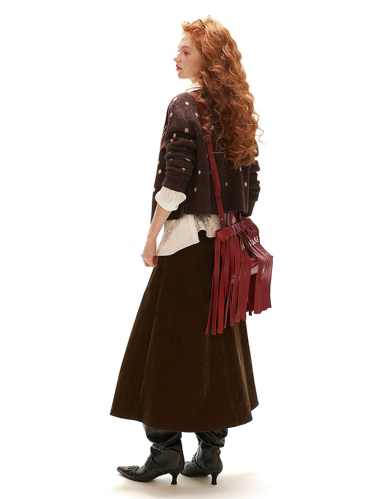 MAMC Brown Deer Pattern Knit Cardigan | Canton Collective