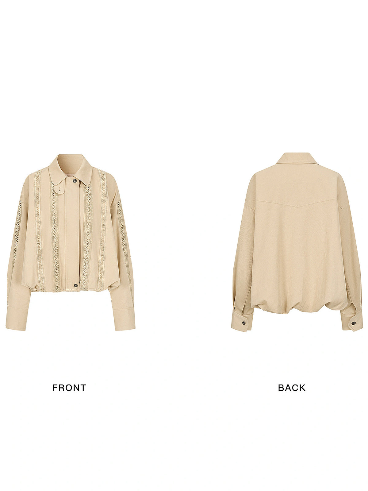 Outtheblue Bubble Hem Boxy Cropped Jacket | Canton Collective