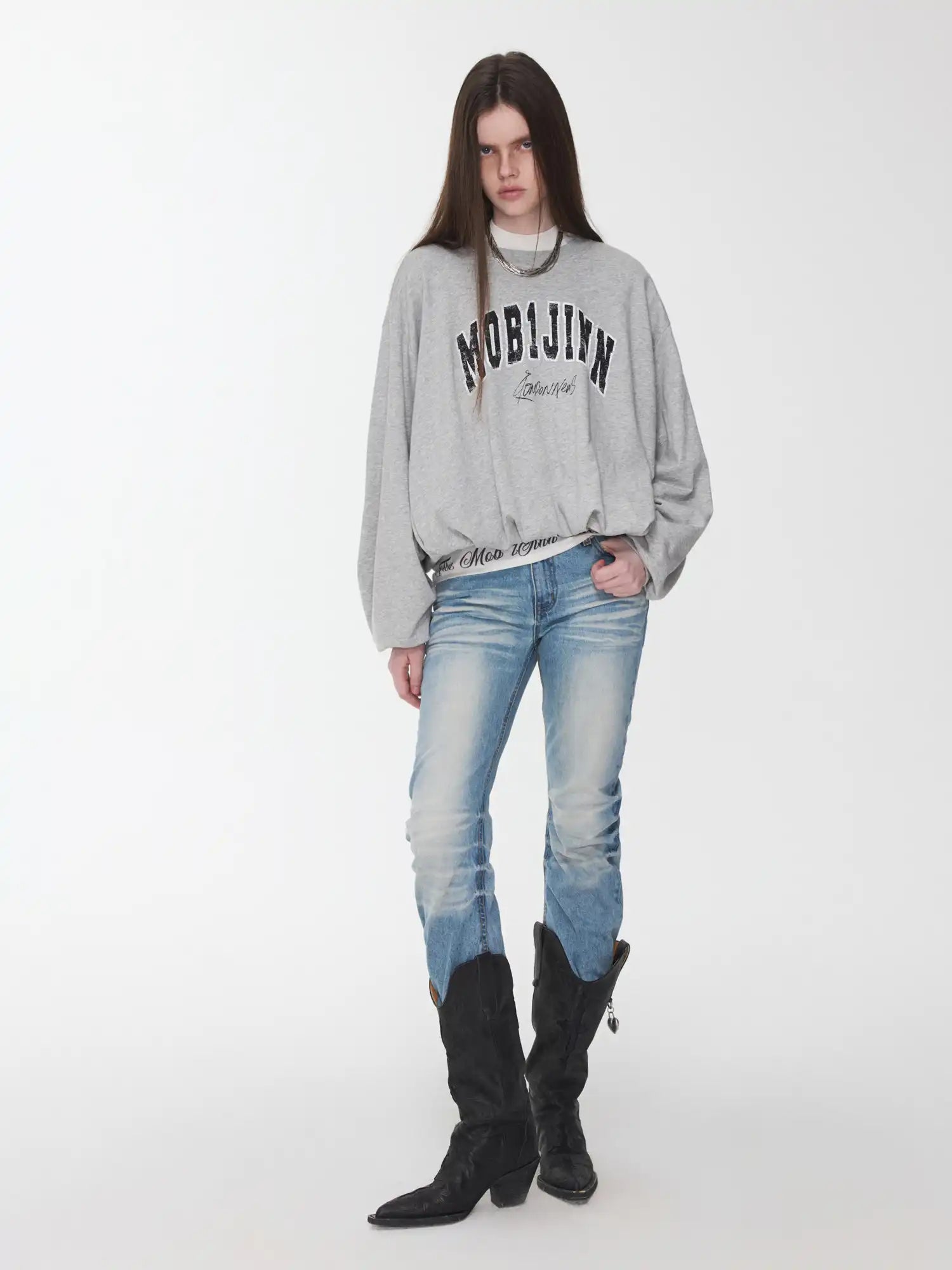 1Jinn Studio Bubble Hem Sweatshirt | Canton Collective