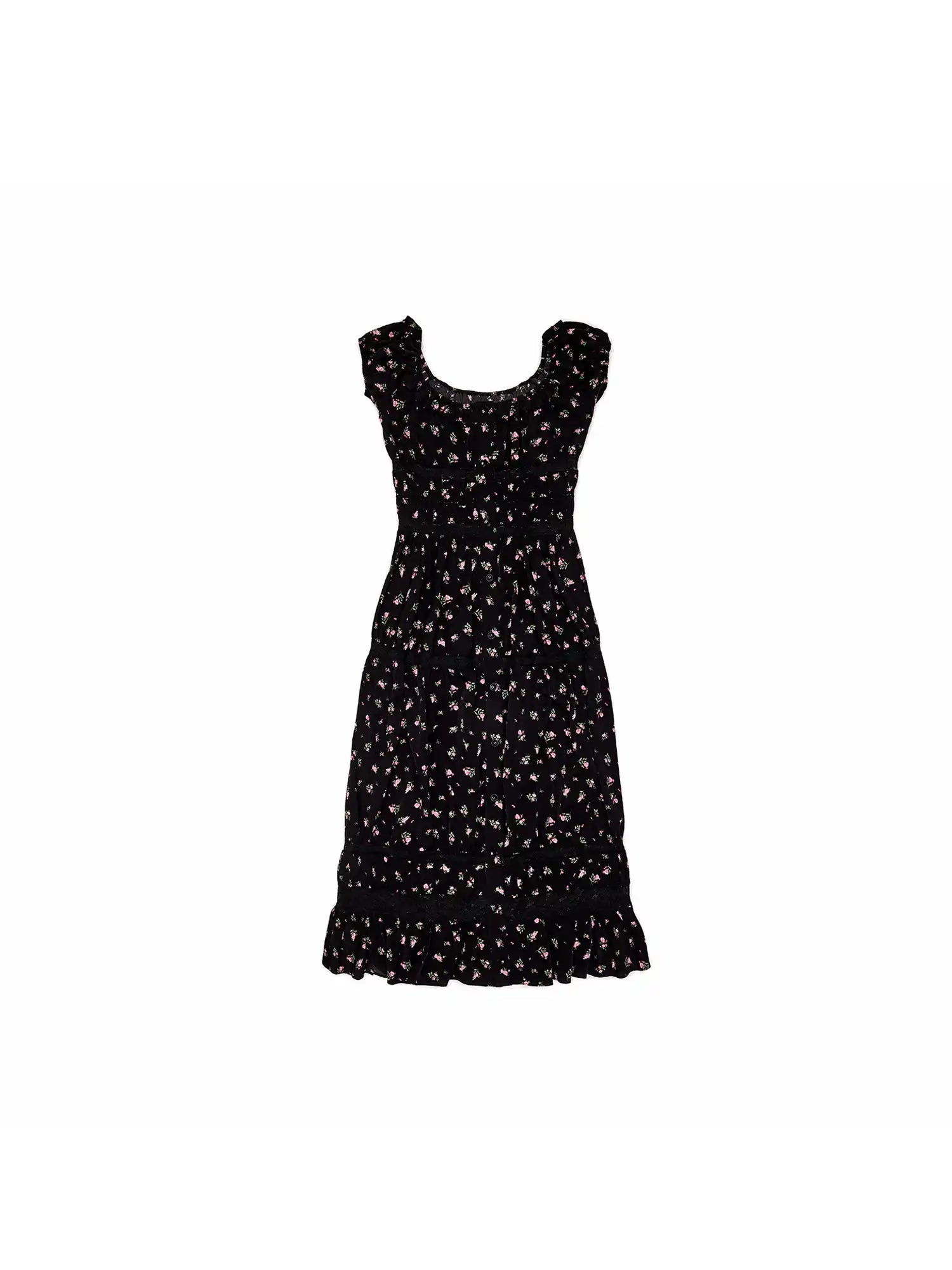 1Jinn Studio Button Up Off Shoulder Floral Midi Dress | Canton Collective