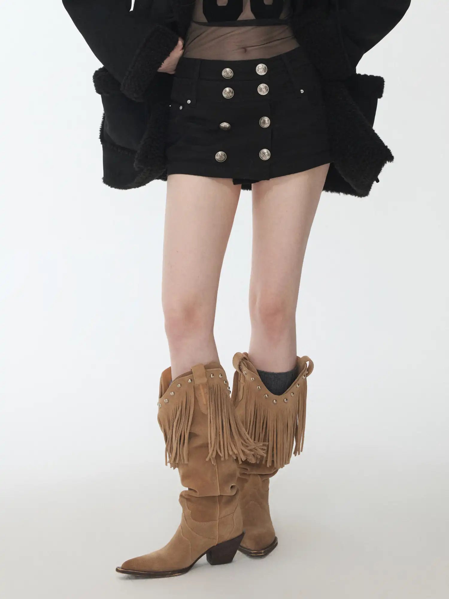 1Jinn Studio Camouflage Canvas Skort | Canton Collective