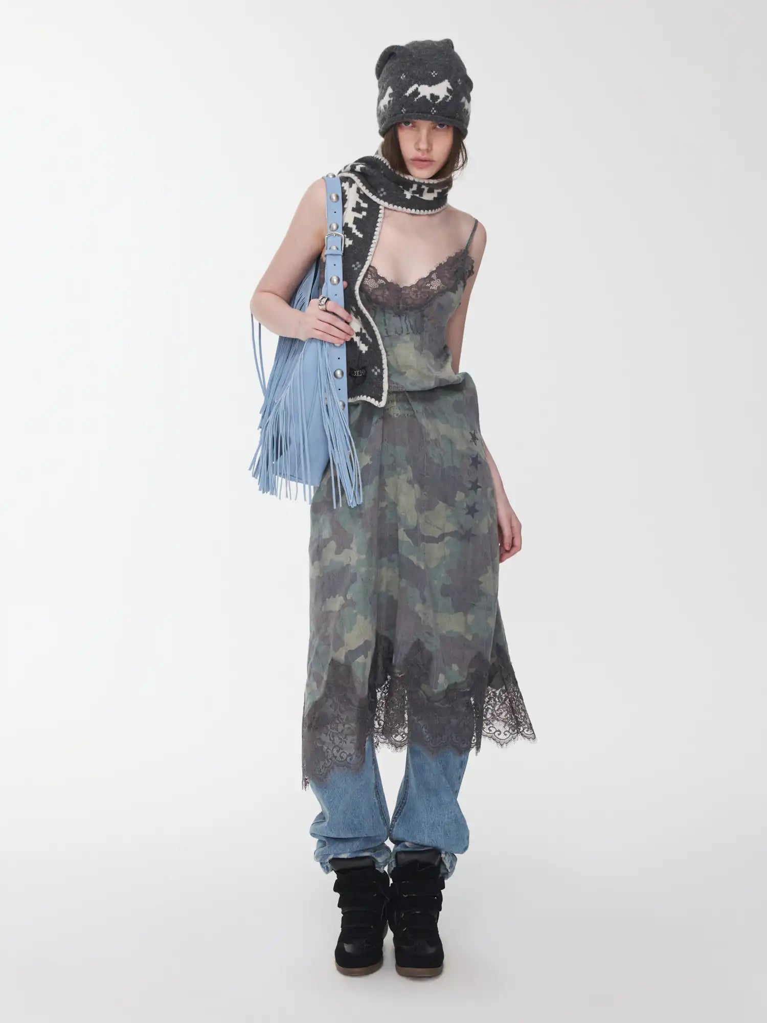 1Jinn Studio Camouflage Lace Slip Dress | Canton Collective