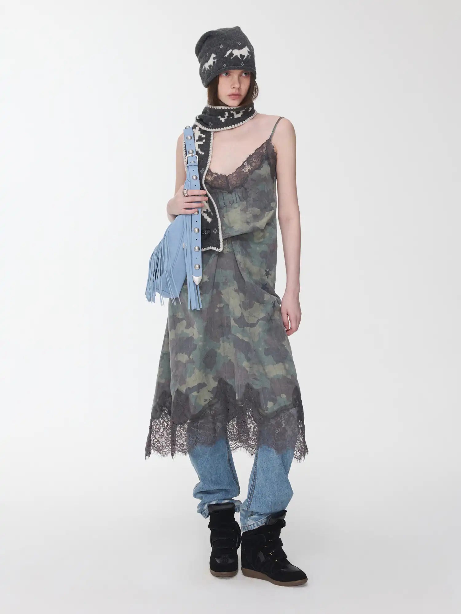 1Jinn Studio Camouflage Lace Slip Dress | Canton Collective
