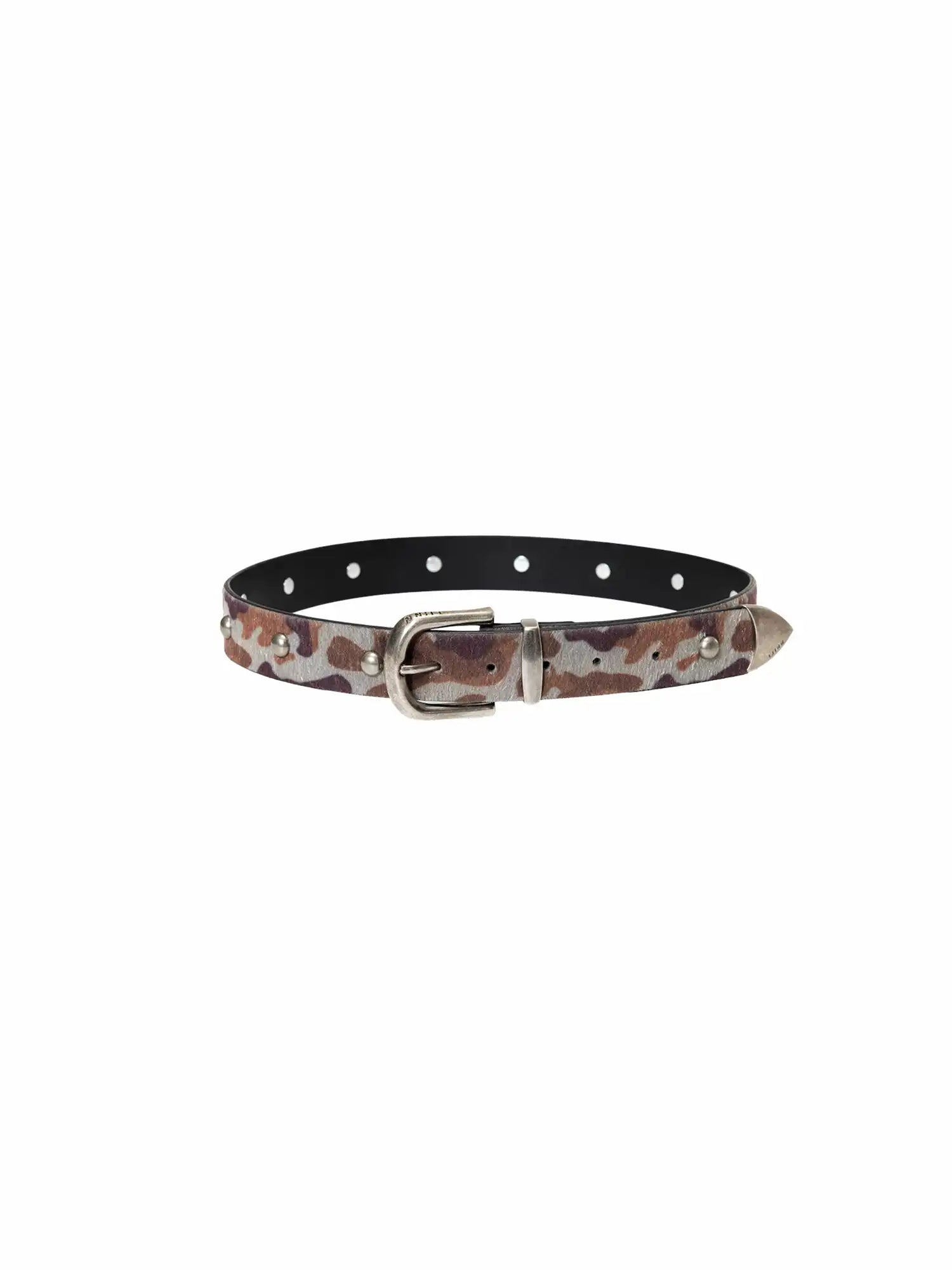1Jinn Studio Camouflage Studded Horsehair Belt | Canton Collective