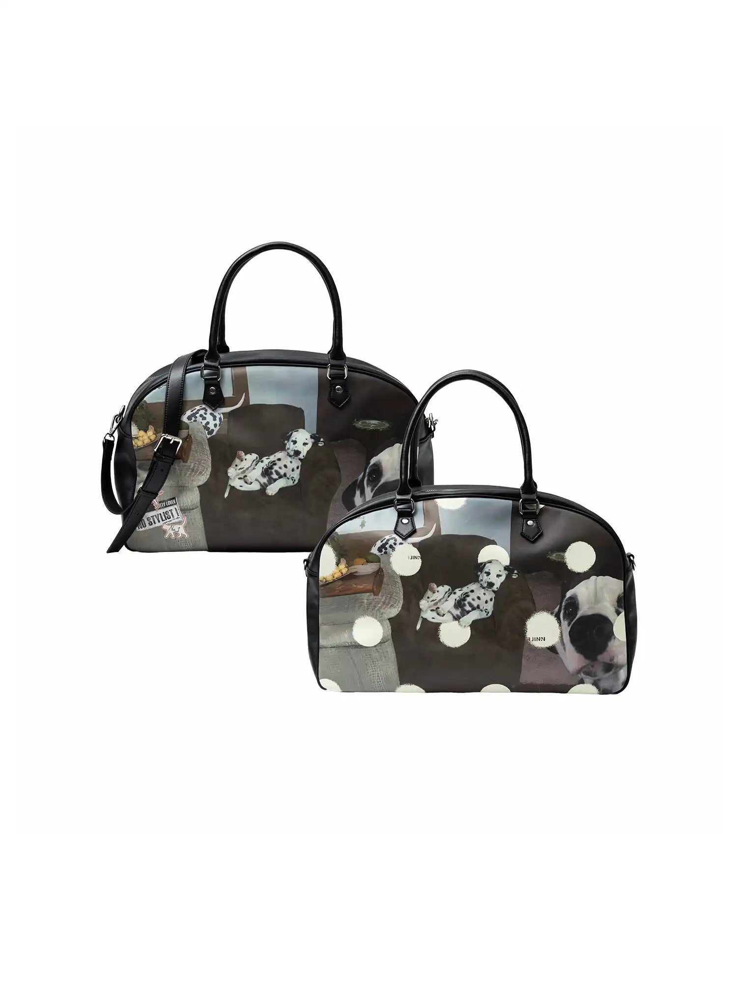 1Jinn Studio Cat Print Boston Bag | Canton Collective
