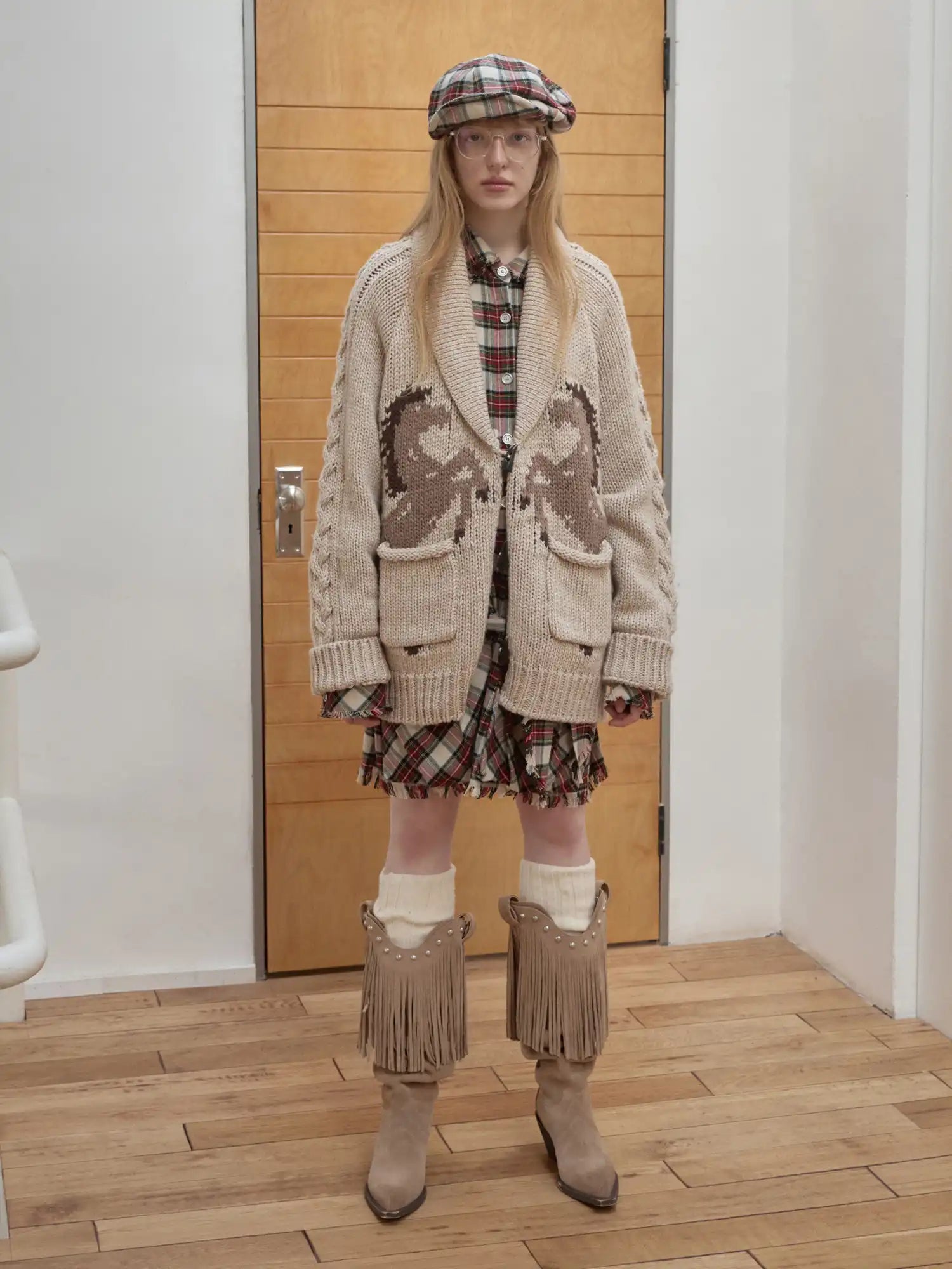 1Jinn Studio Chunky Knit Pony Cardigan | Canton Collective