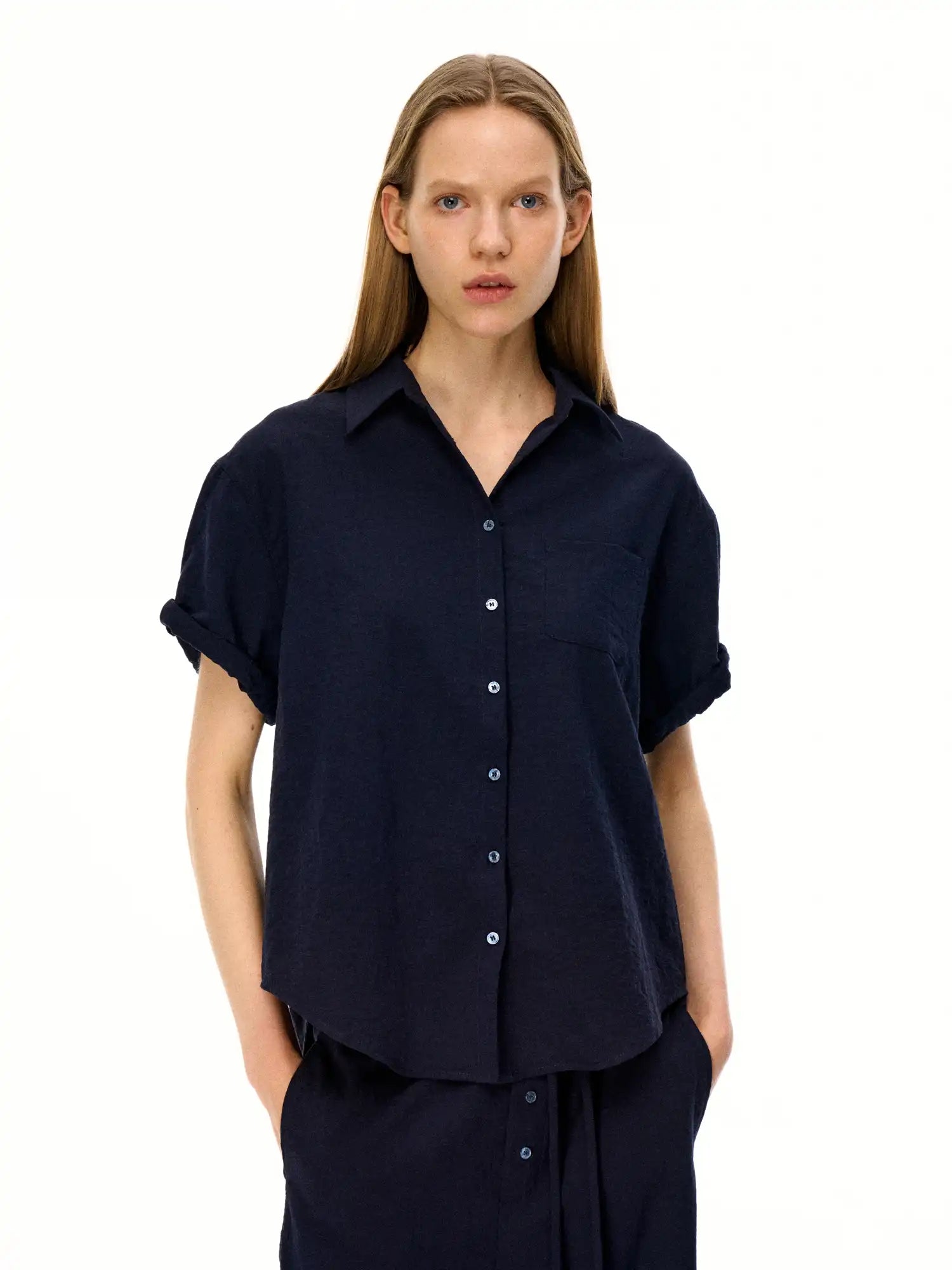 FirstFloor Coastal Breathable Linen Blend Vacation Women Shirts | Canton Collective