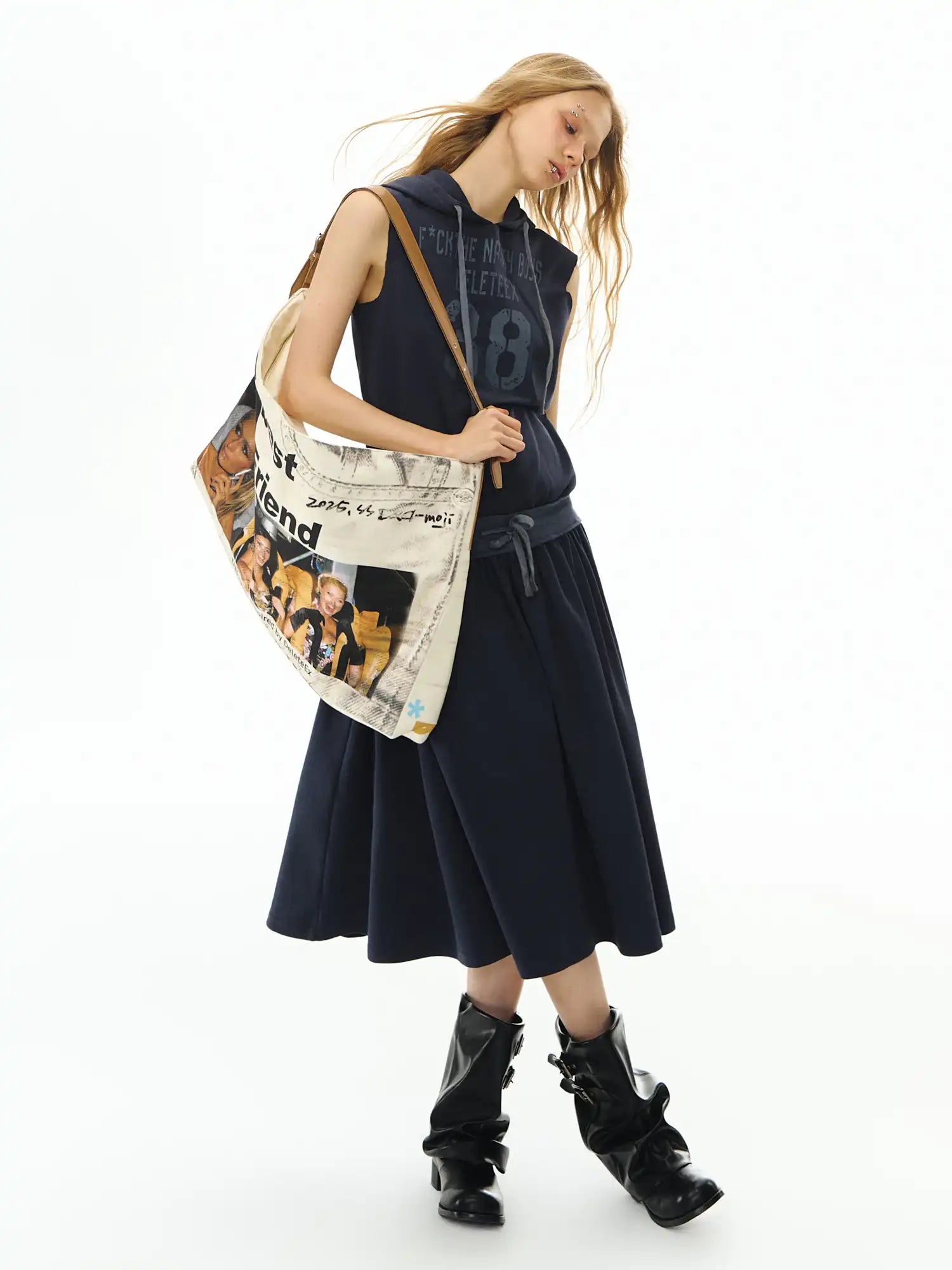 Deleteex College Style Hooded Dress | Canton Collective