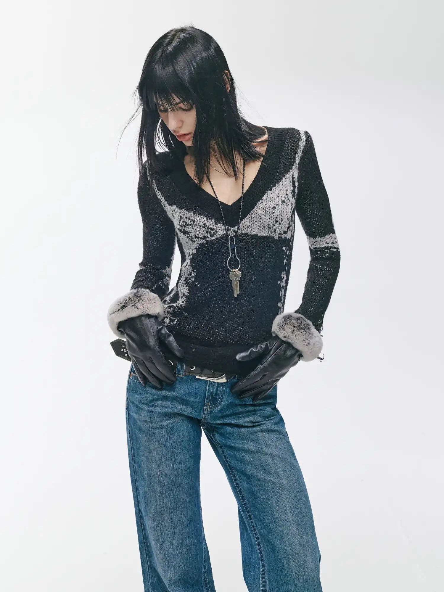 2th Desire Color-Blocked Jacquard Wool Sweater | Canton Collective