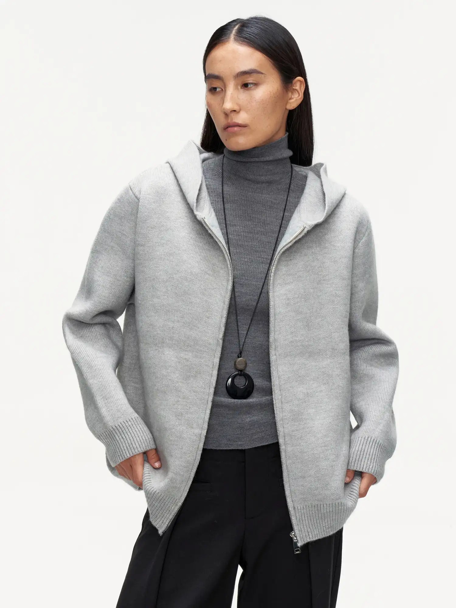 FIRST FLOOR Comfy Wool-Cotton Zip Hoodie | Canton Collective