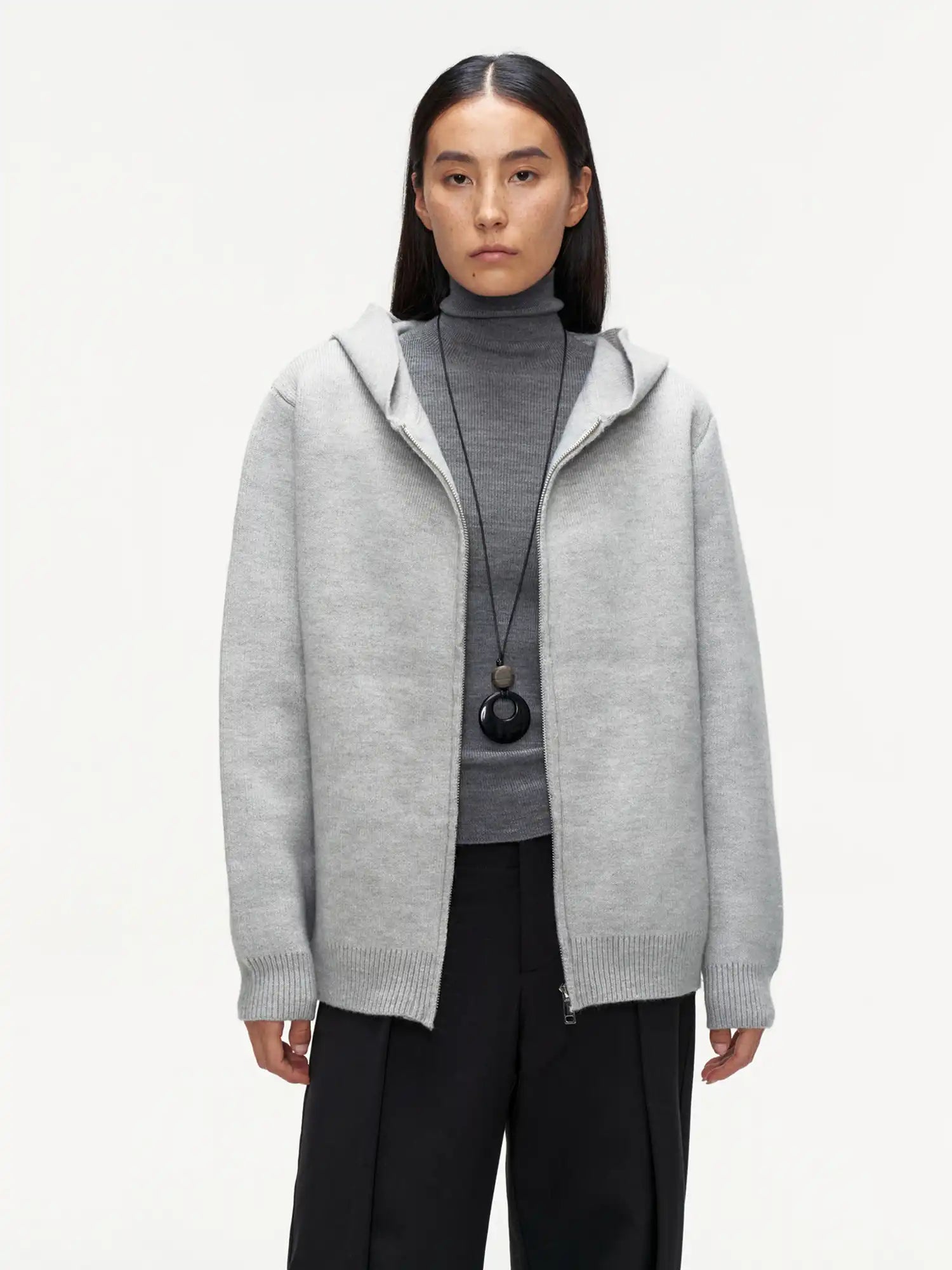 FIRST FLOOR Comfy Wool-Cotton Zip Hoodie | Canton Collective