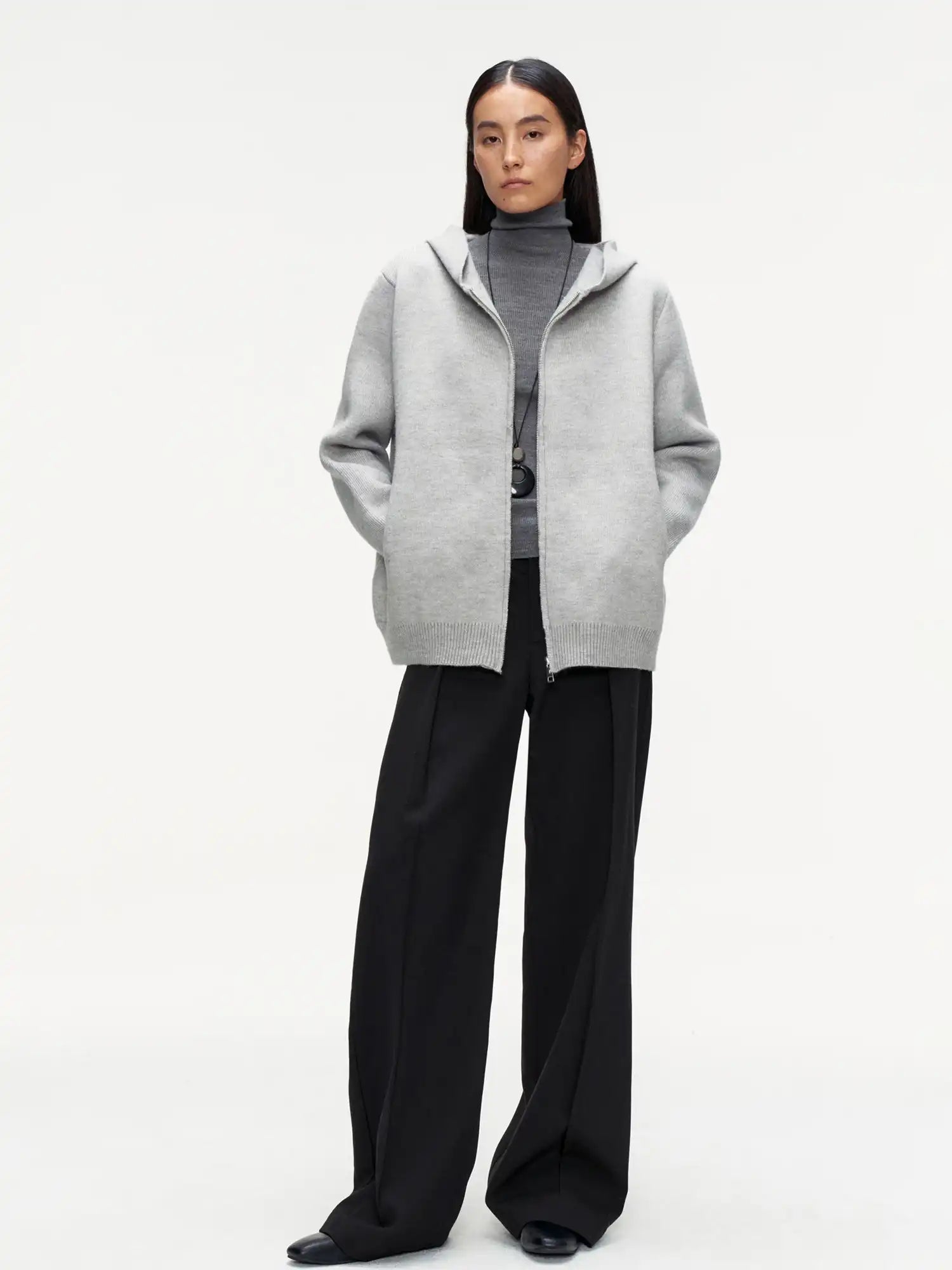 FIRST FLOOR Comfy Wool-Cotton Zip Hoodie | Canton Collective